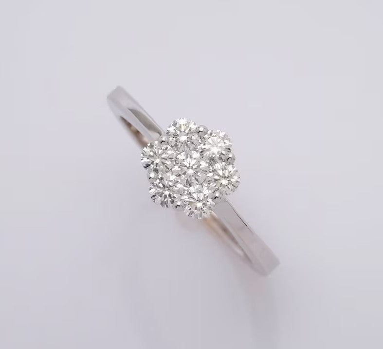 Diamonds Flower Ring