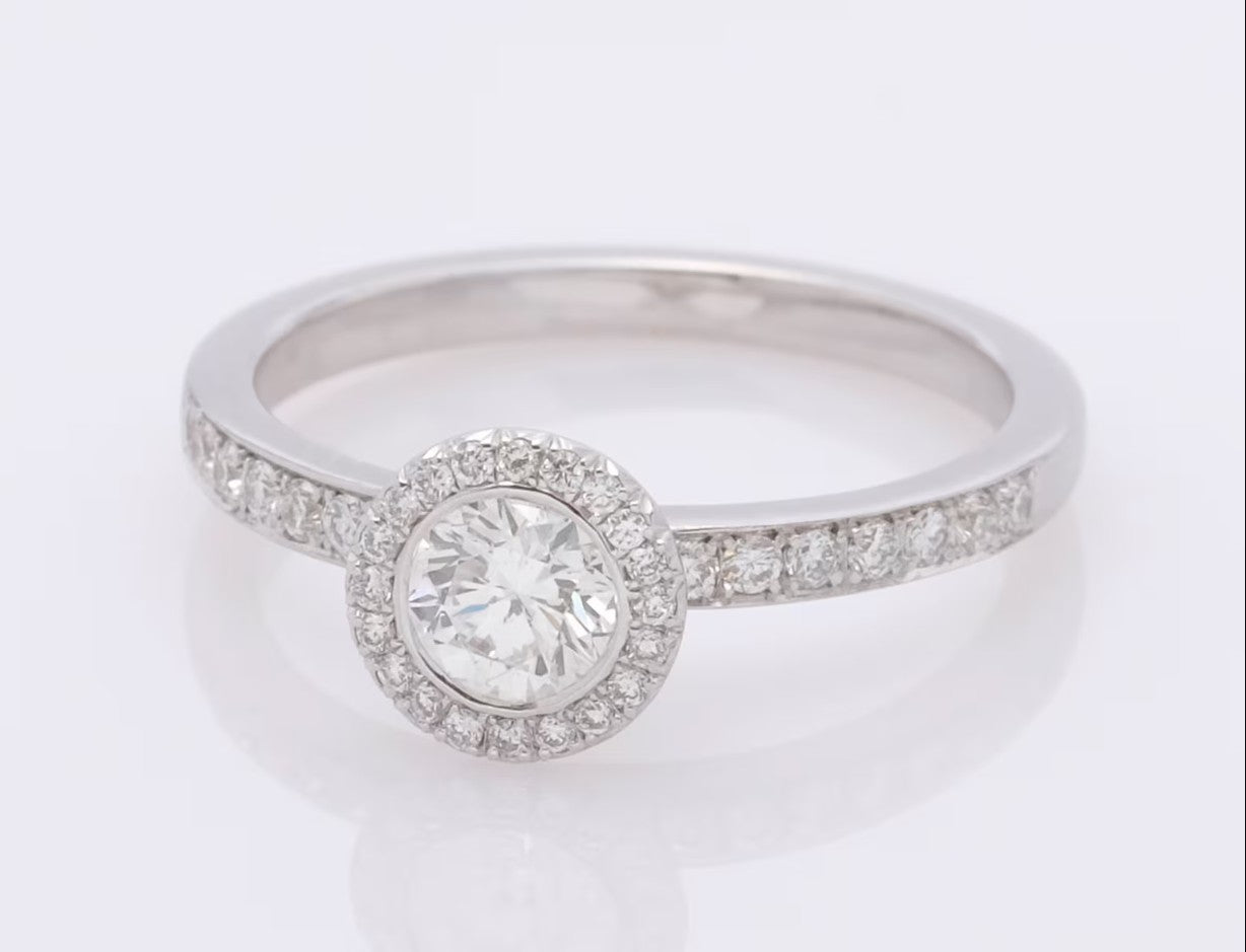 Halo Engagement Ring