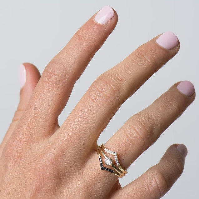 Chevron Rings Set