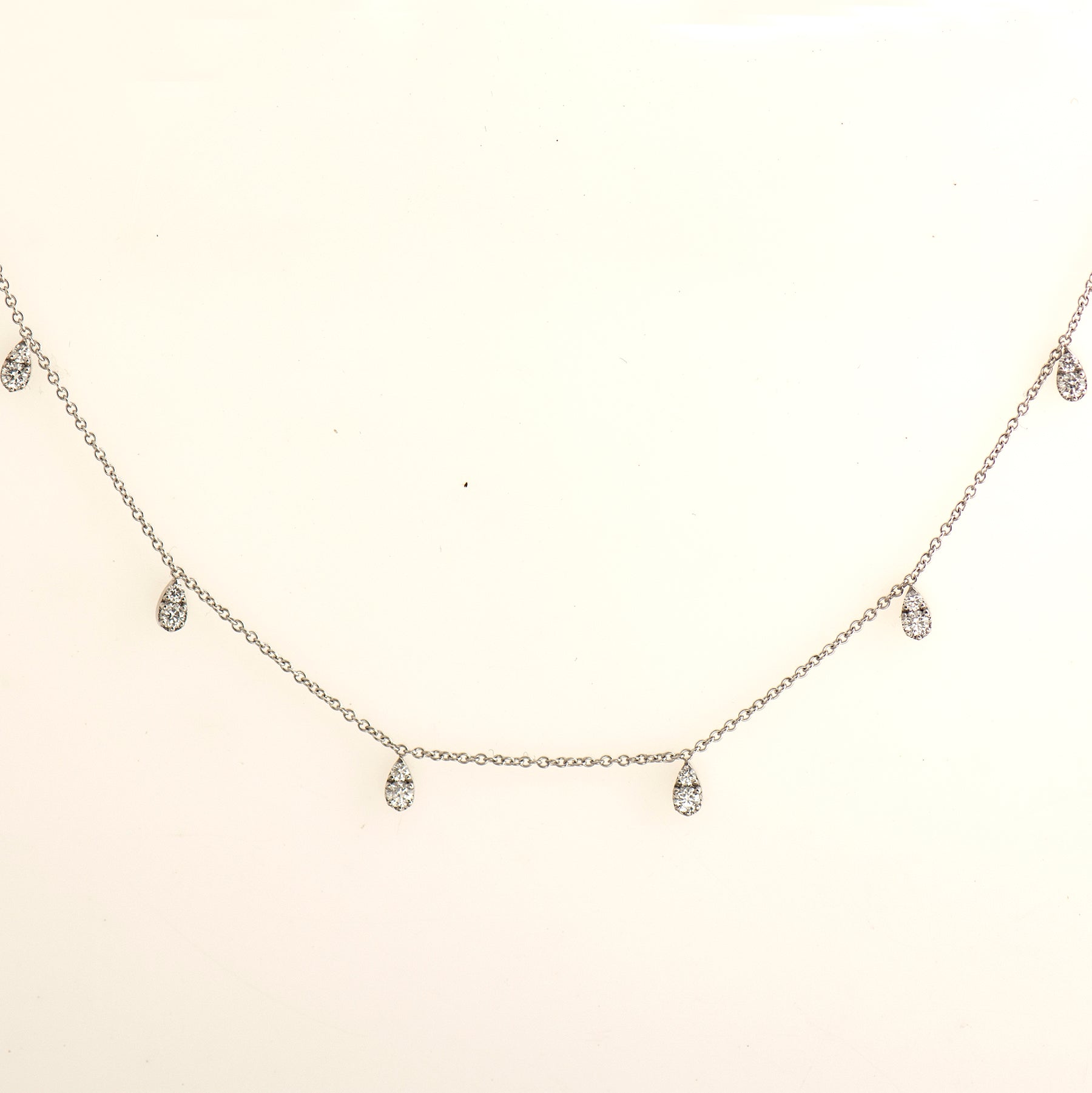 Teardrop Diamonds Choker
