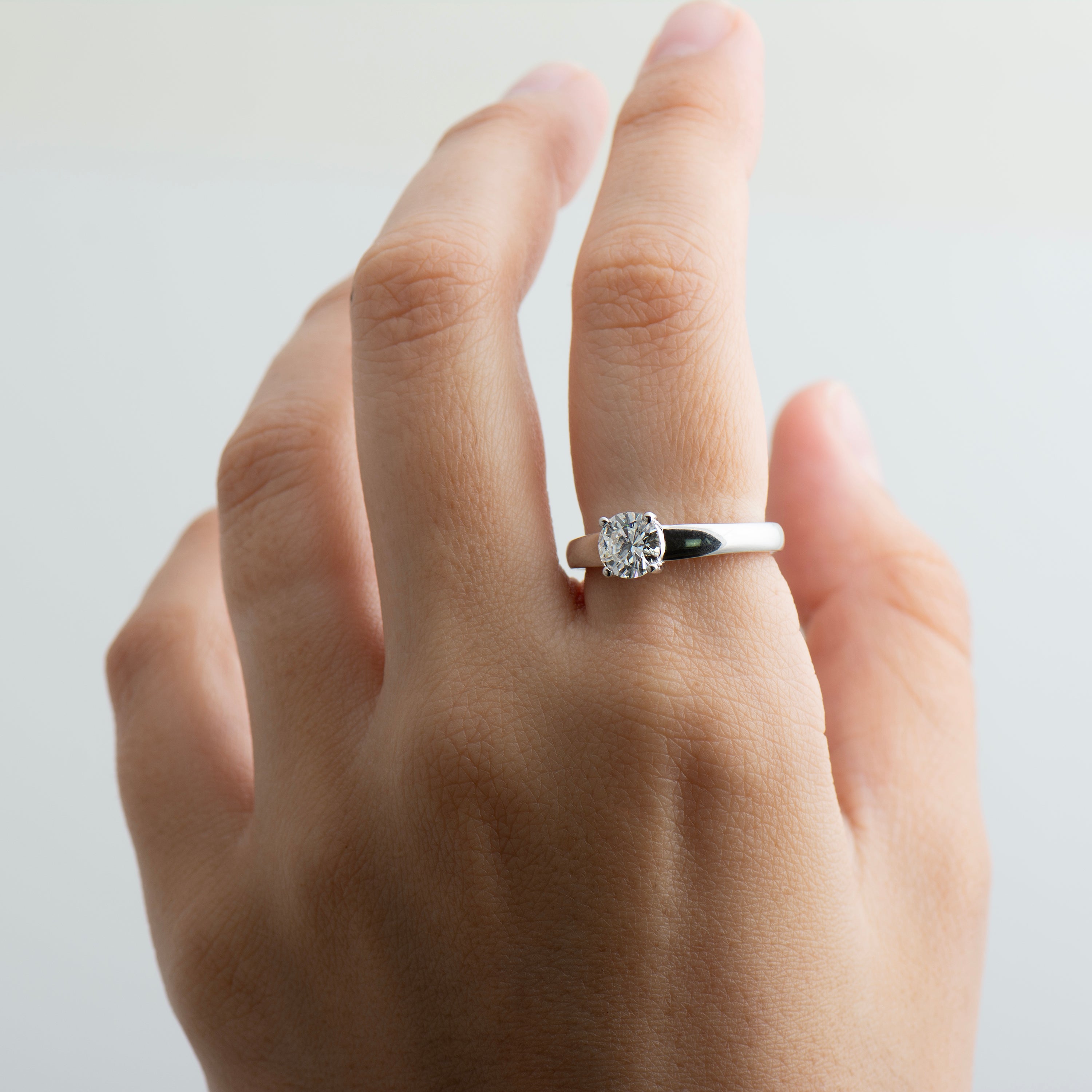 Bold Solitaire Diamond Ring