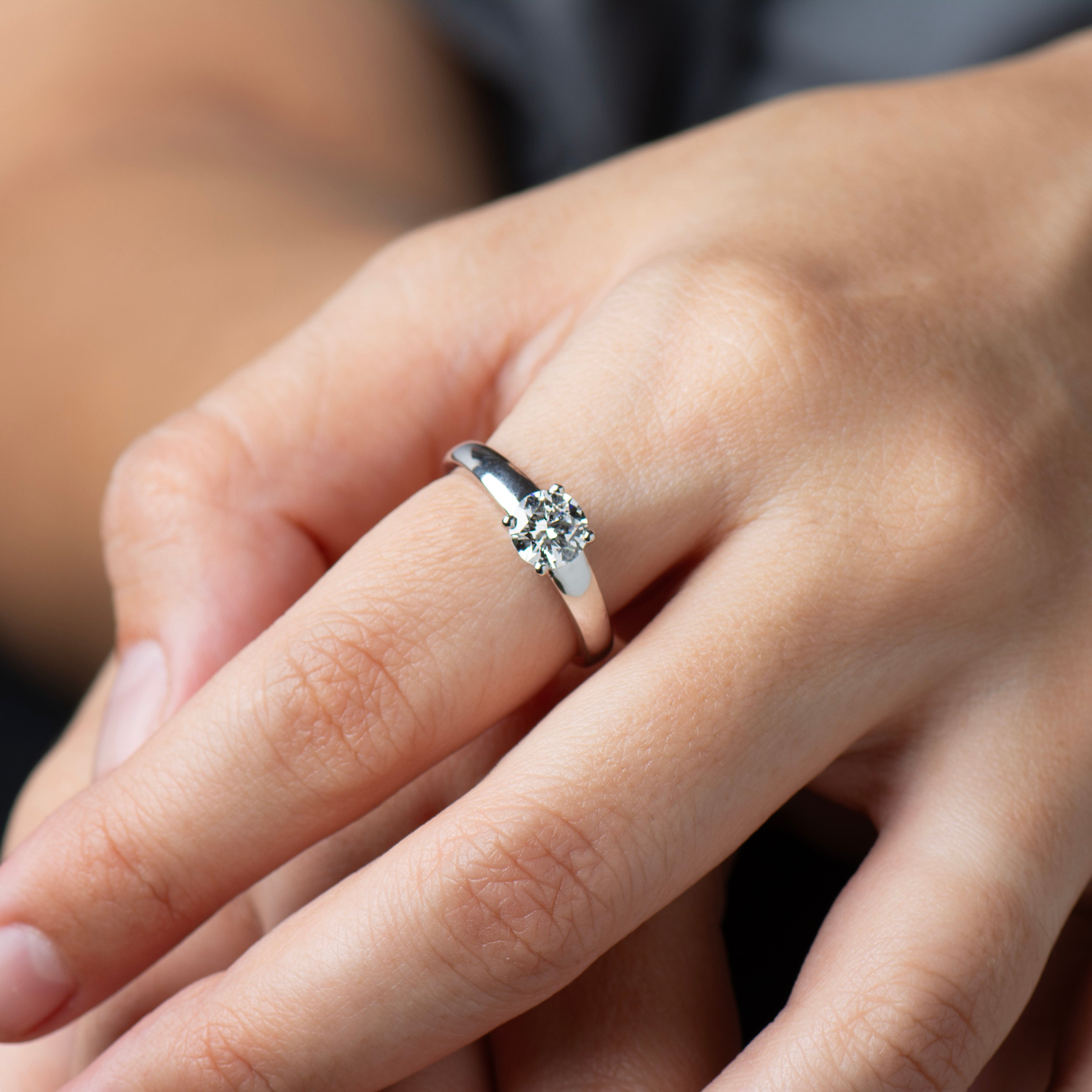 Bold Solitaire Diamond Ring