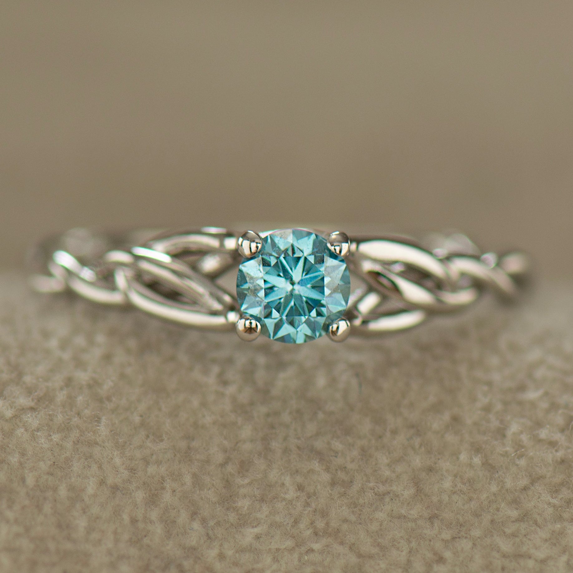 Sky Blue Celtic Ring