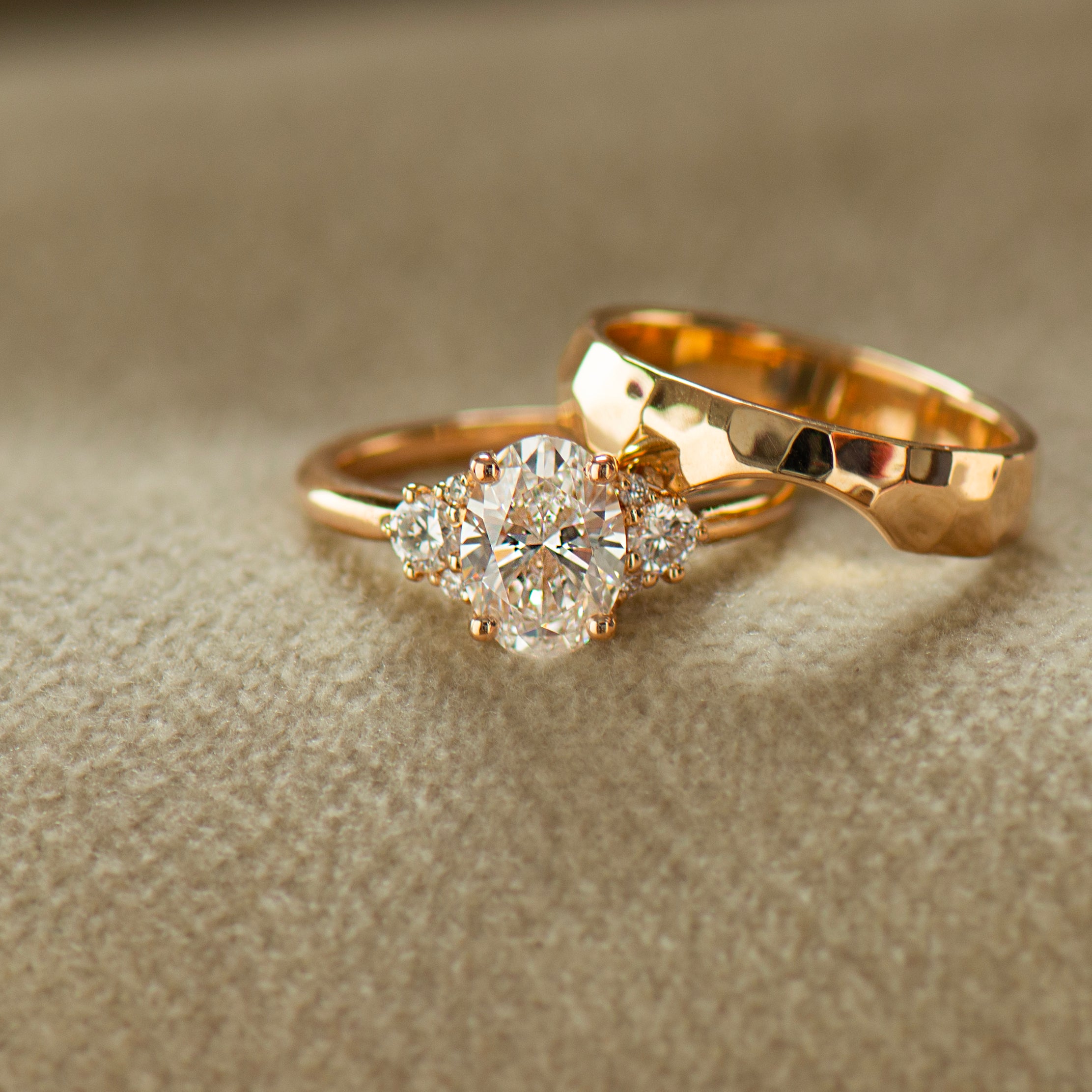 Matching Contour Wedding Band