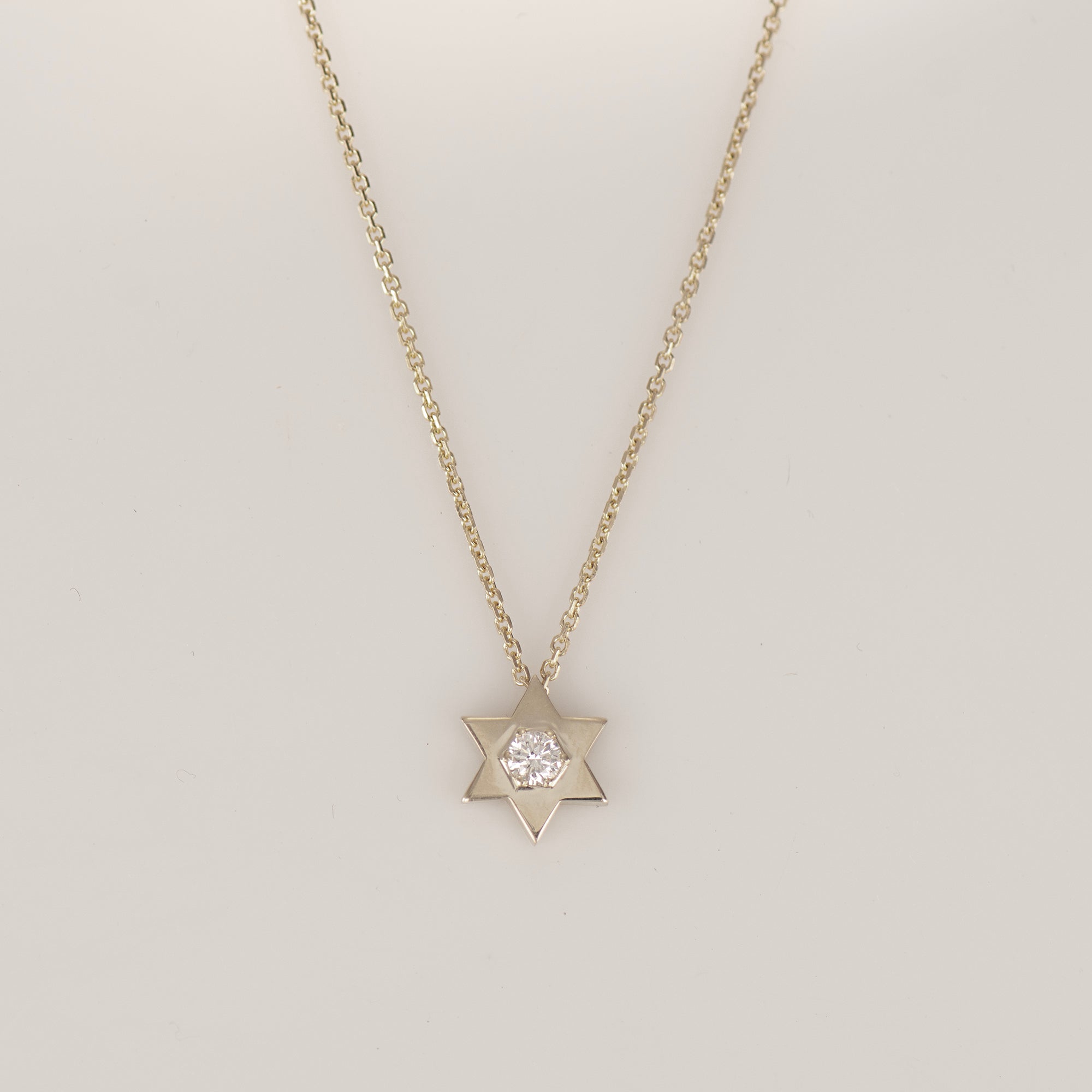 Star of David Diamond Necklace