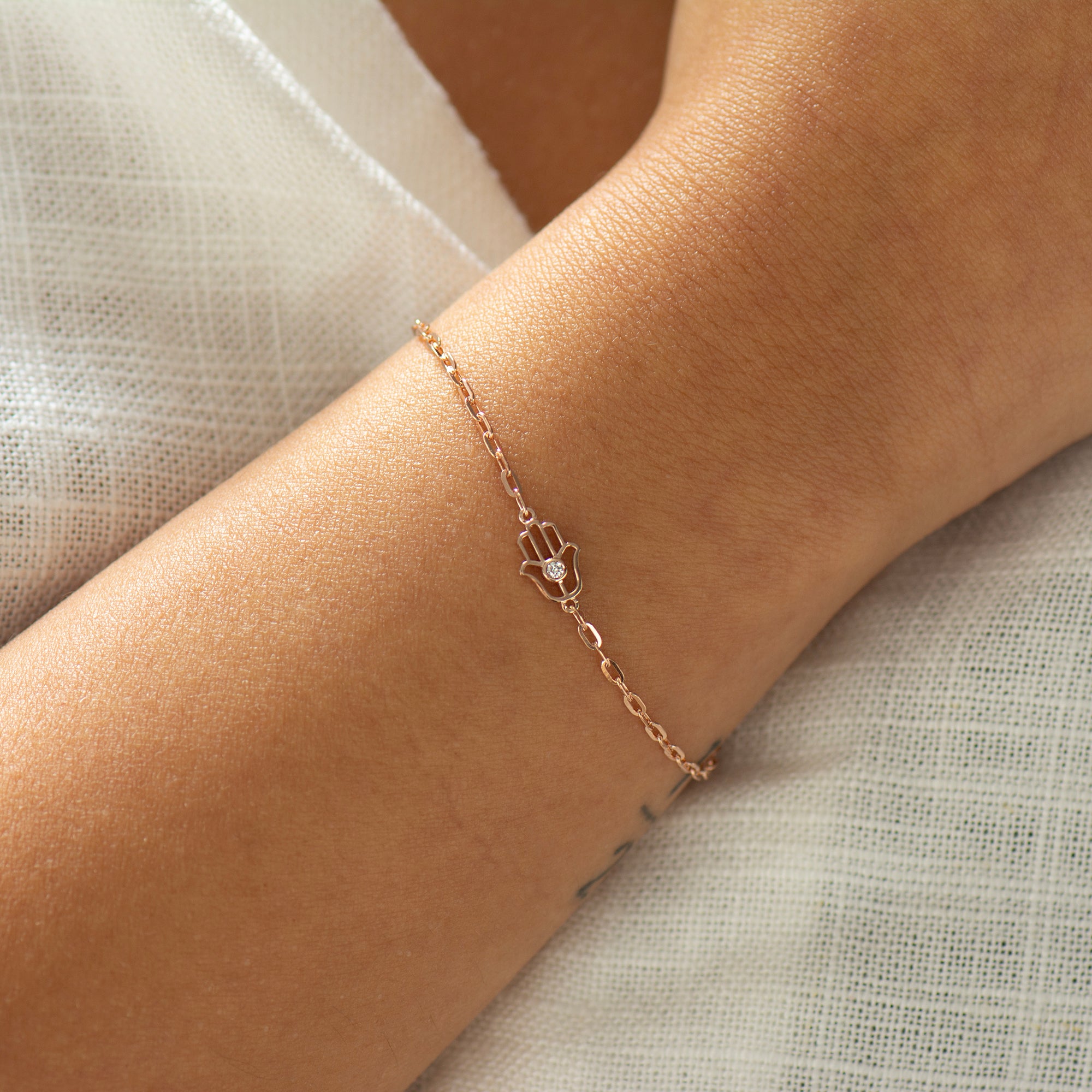 Hamsa Diamond Bracelet
