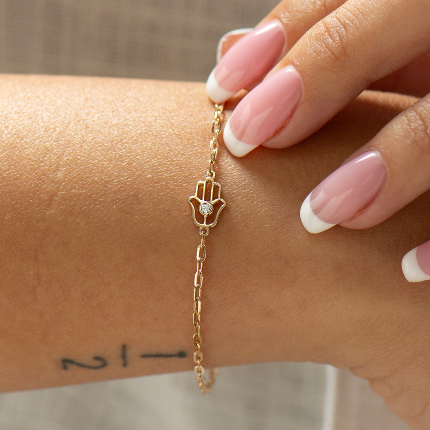 Hamsa Diamond Bracelet