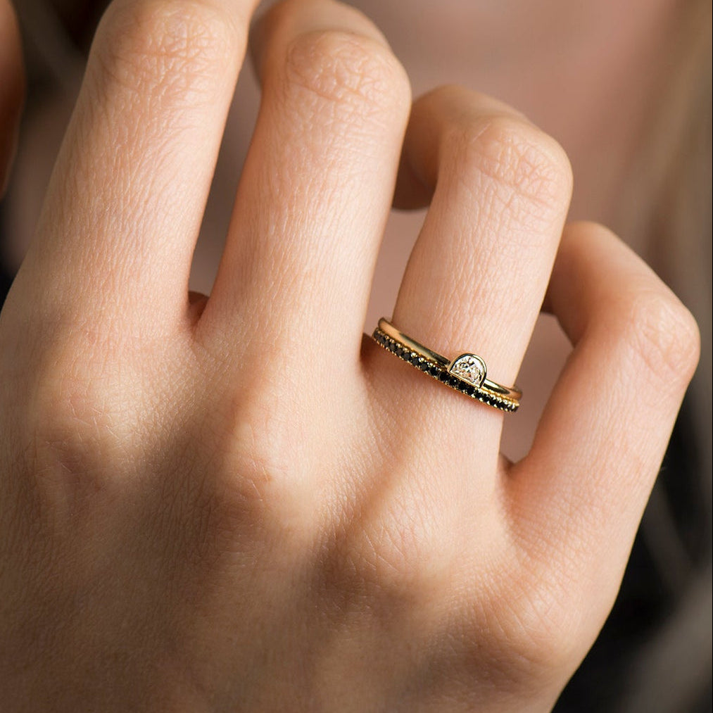 Half Moon Diamond Set