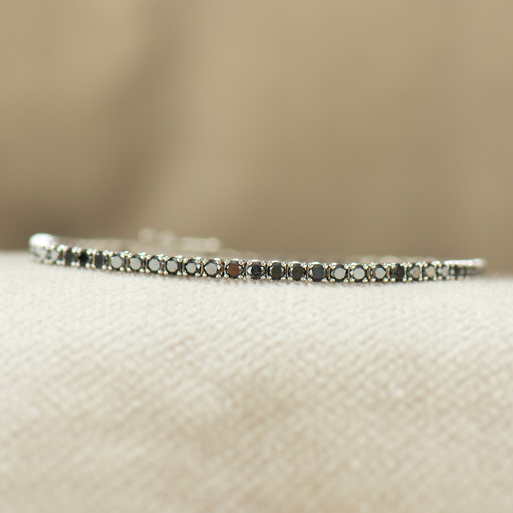 Black Diamonds Tennis Bracelet
