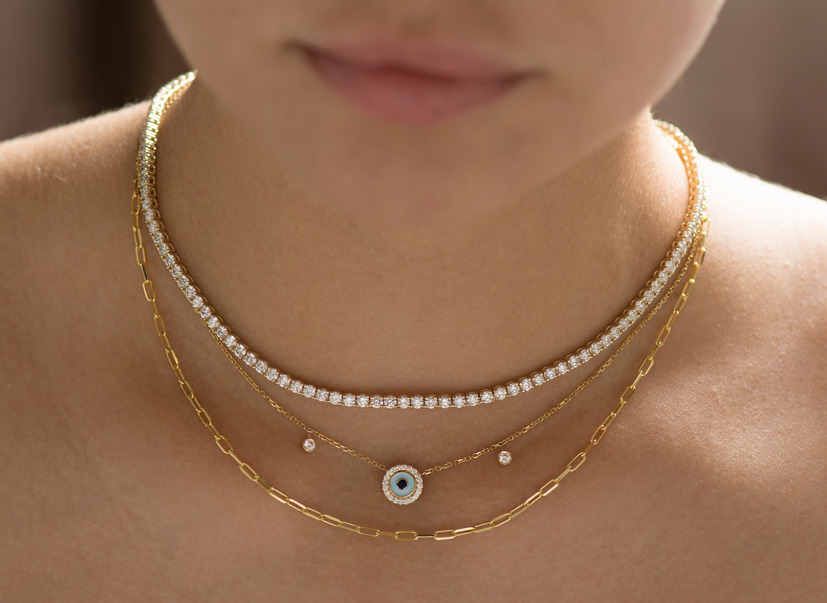 Tennis Diamond Necklace