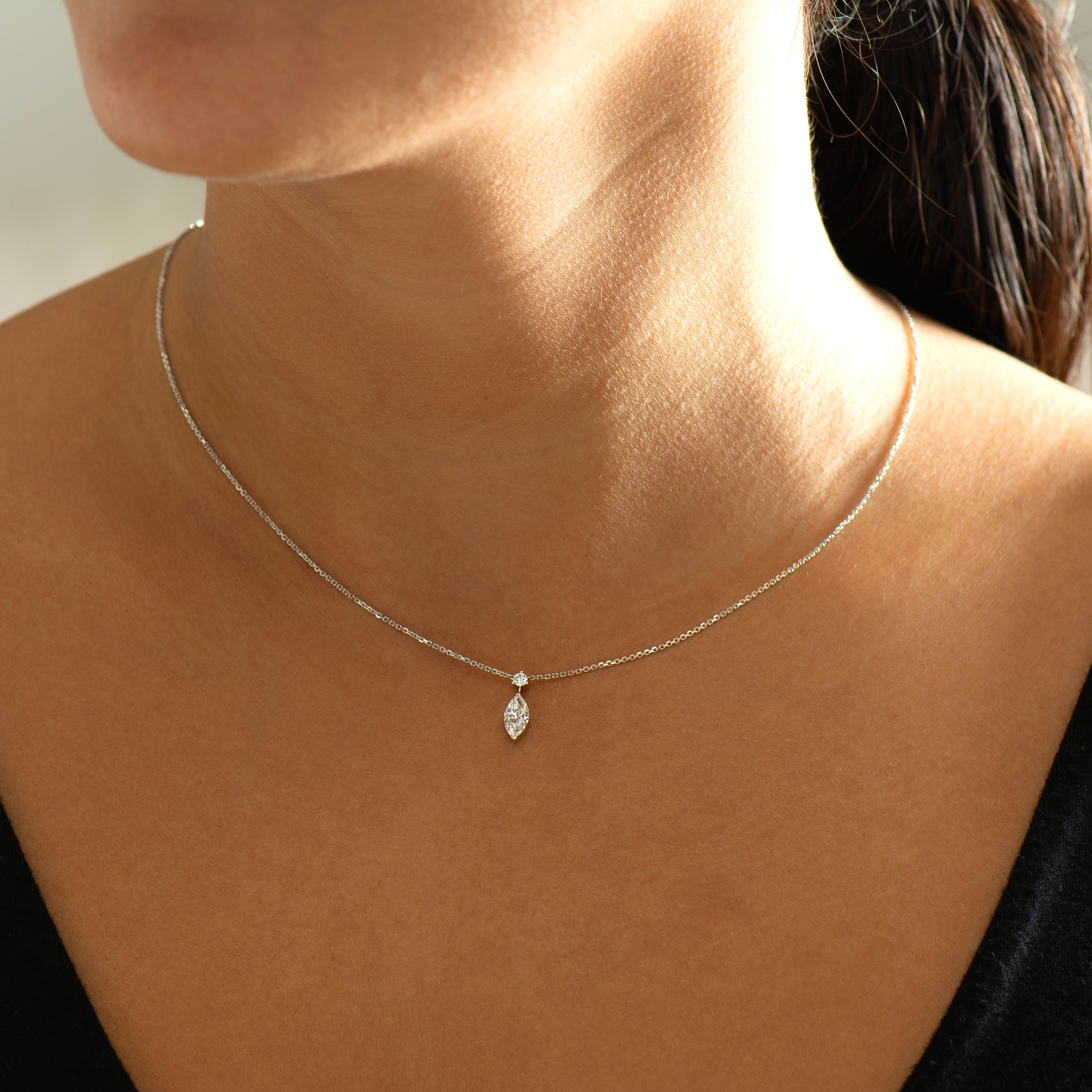 Marquise Diamond Necklace