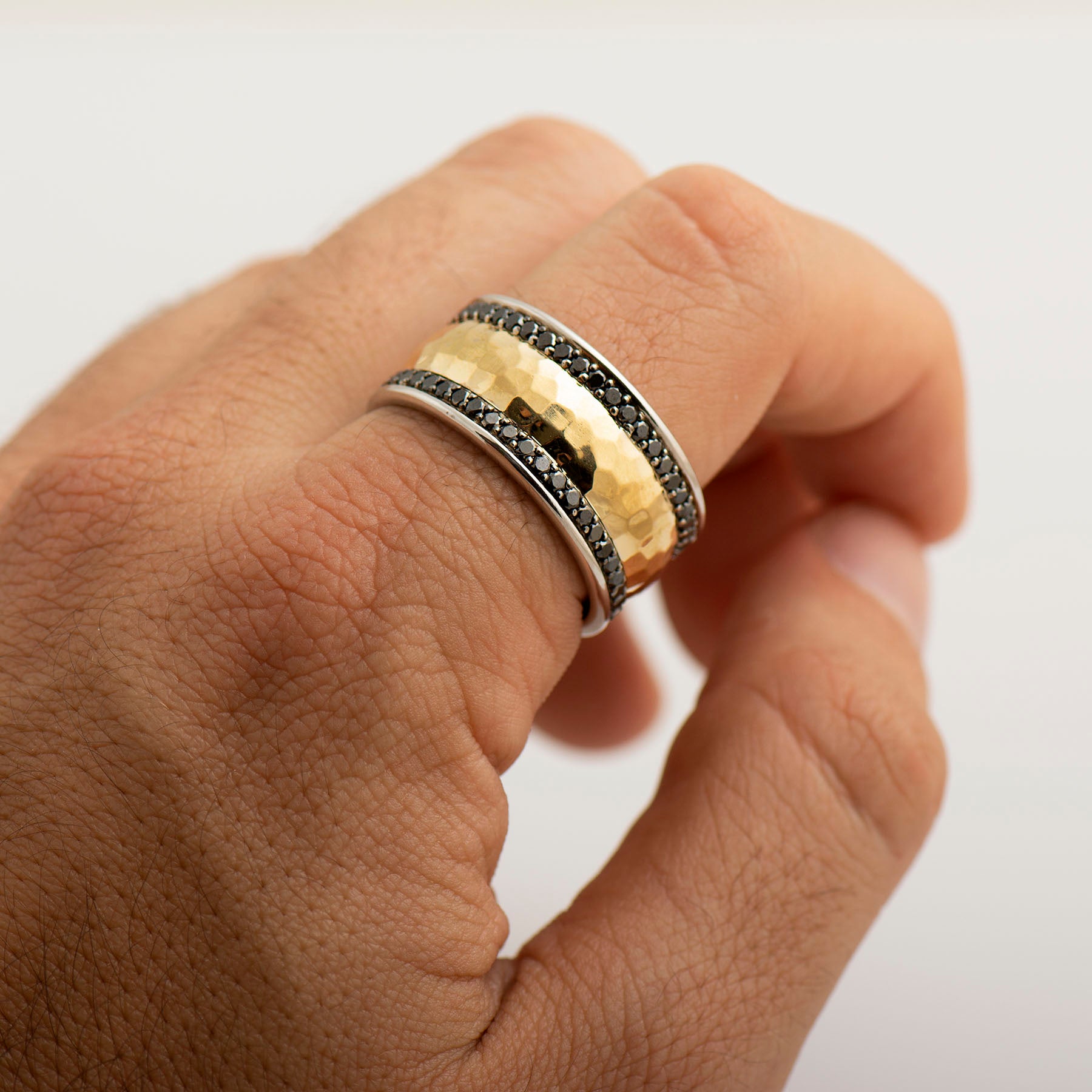 Men's Ring Black Diamonds