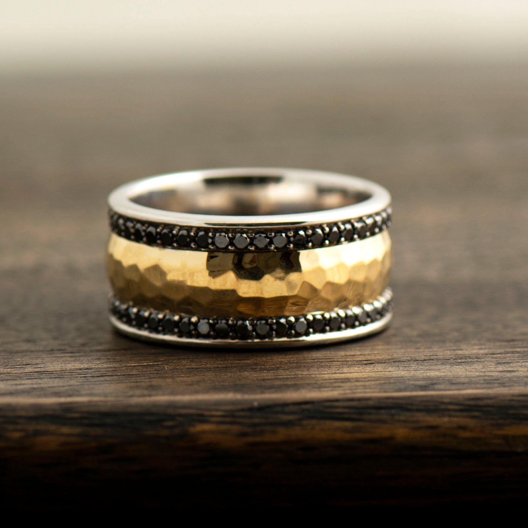 Men's Ring Black Diamonds