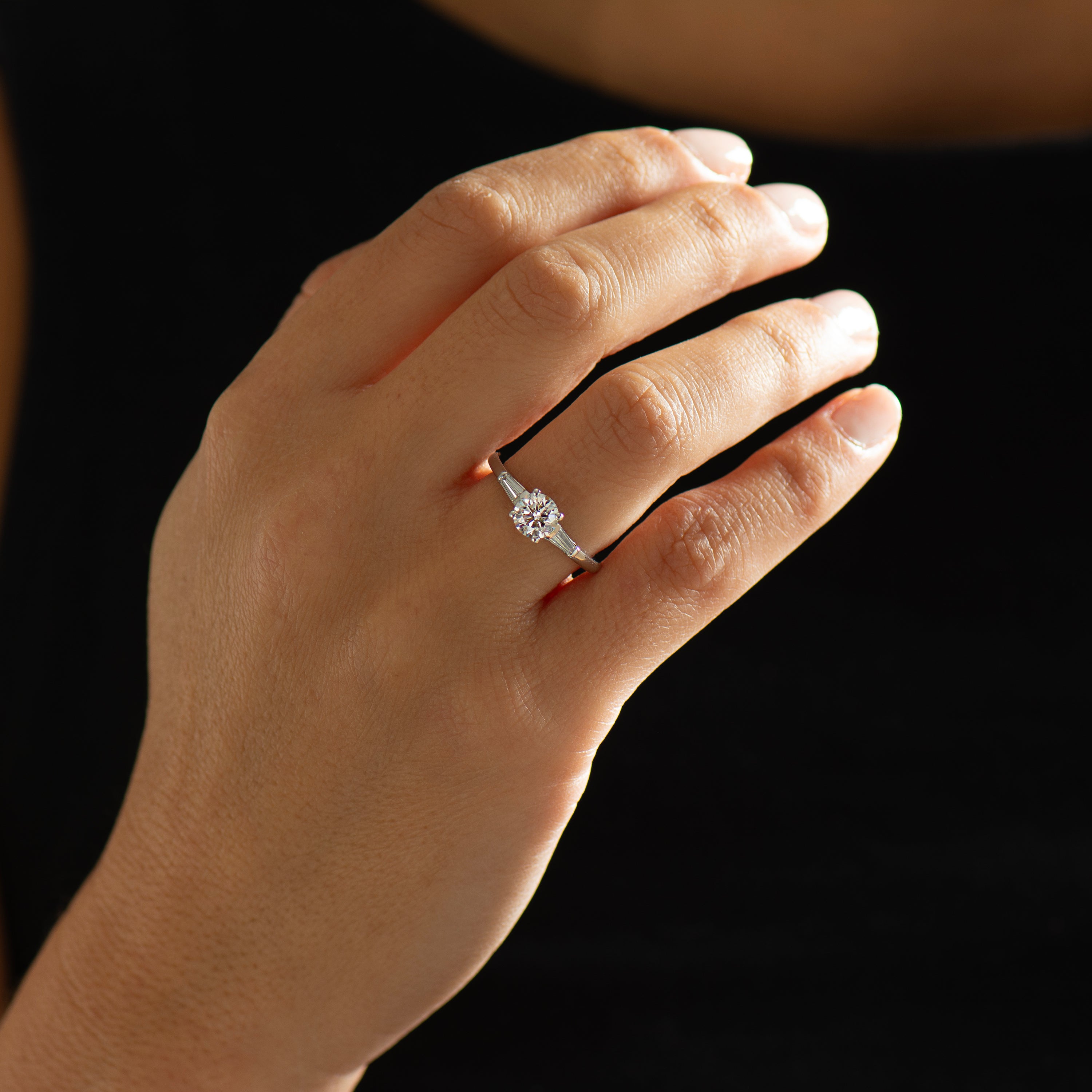 Classic Three Stone Diamond Engagement Ring