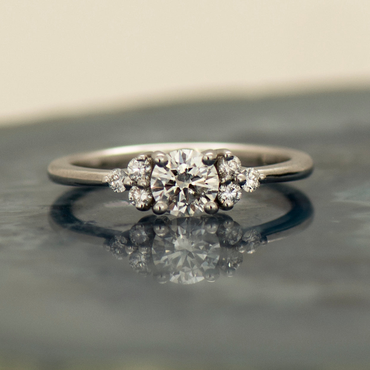 Floral Engagement Ring