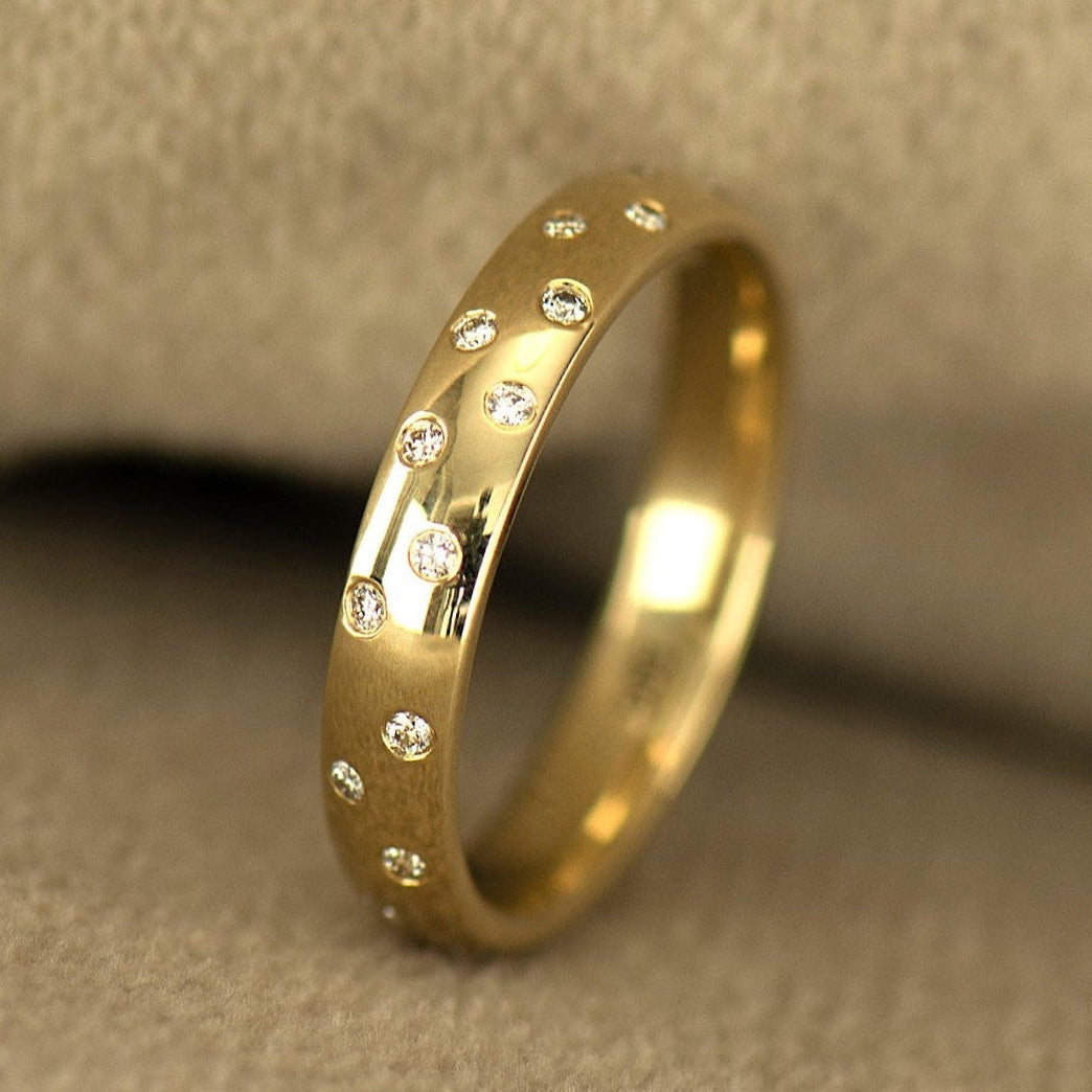 Scattered Diamond Ring