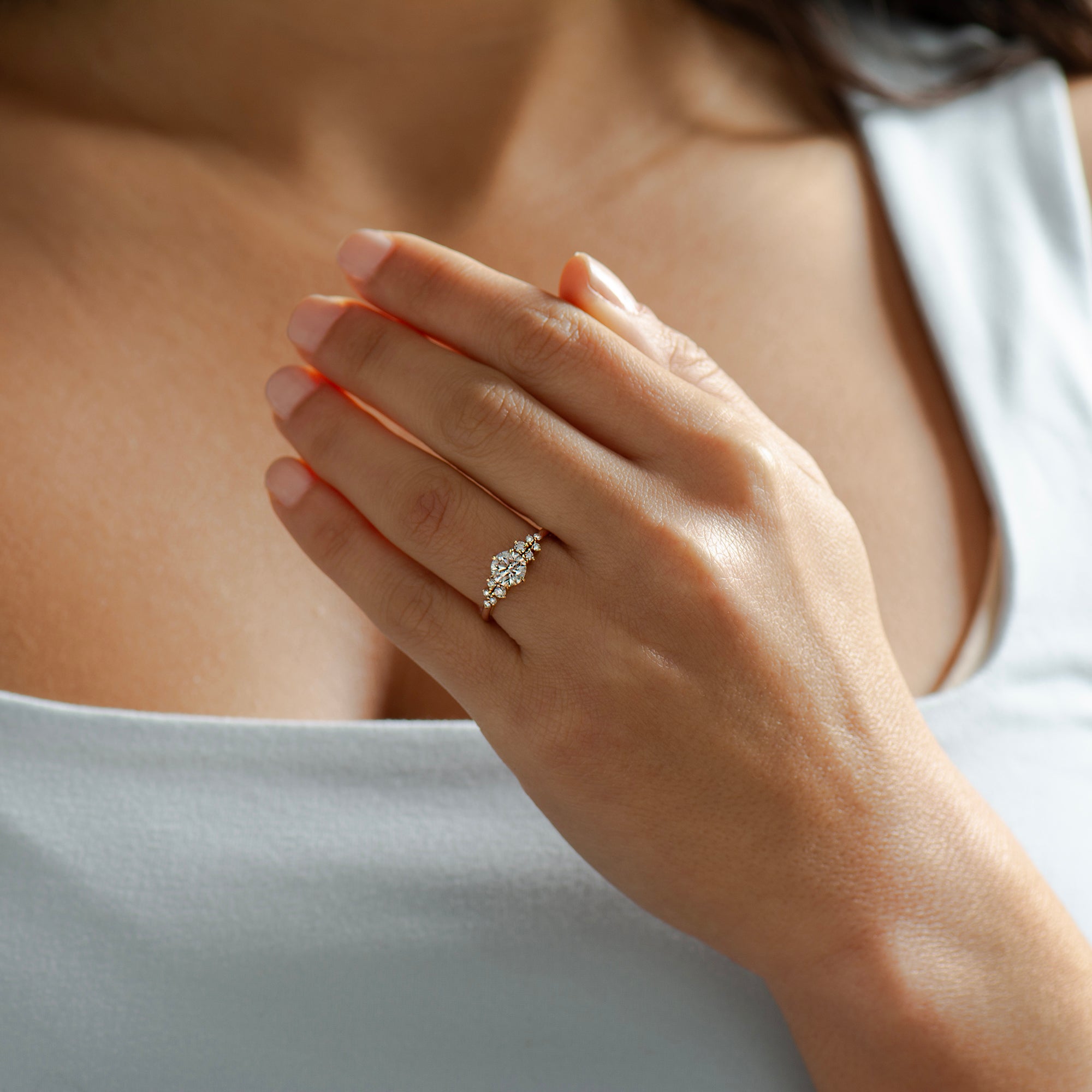 Bloom Cluster Engagement Ring