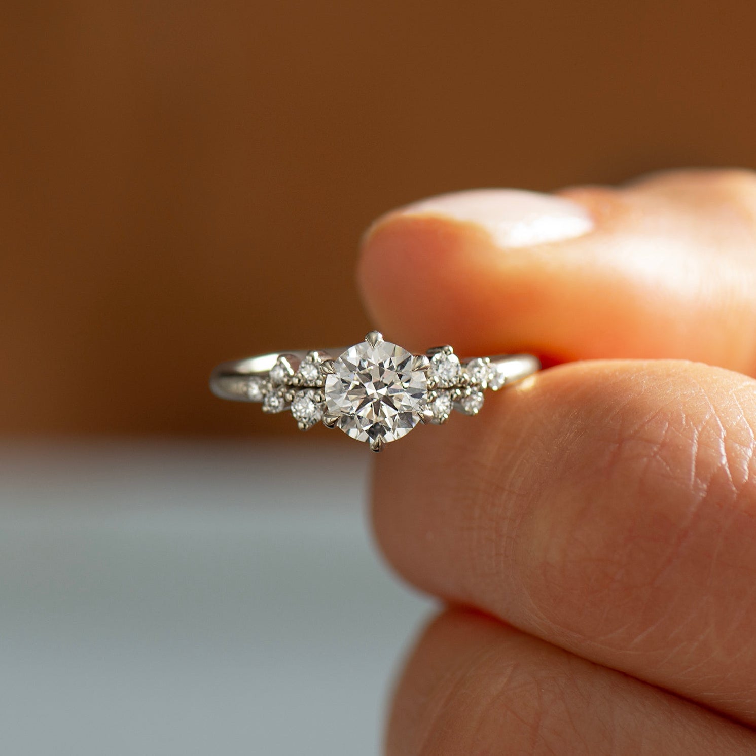 Bloom Cluster Engagement Ring