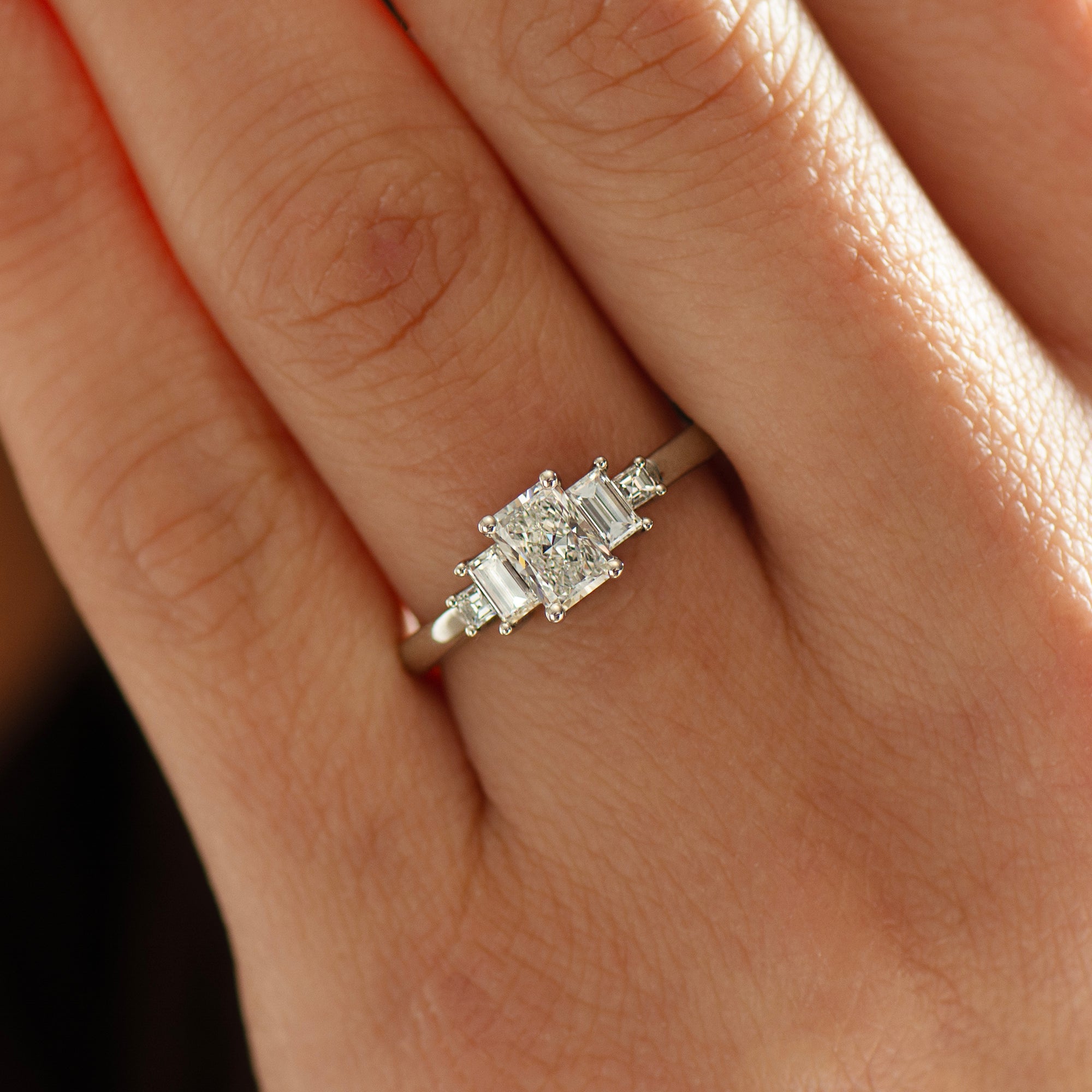 Radiant Cut Diamond Engagement Ring