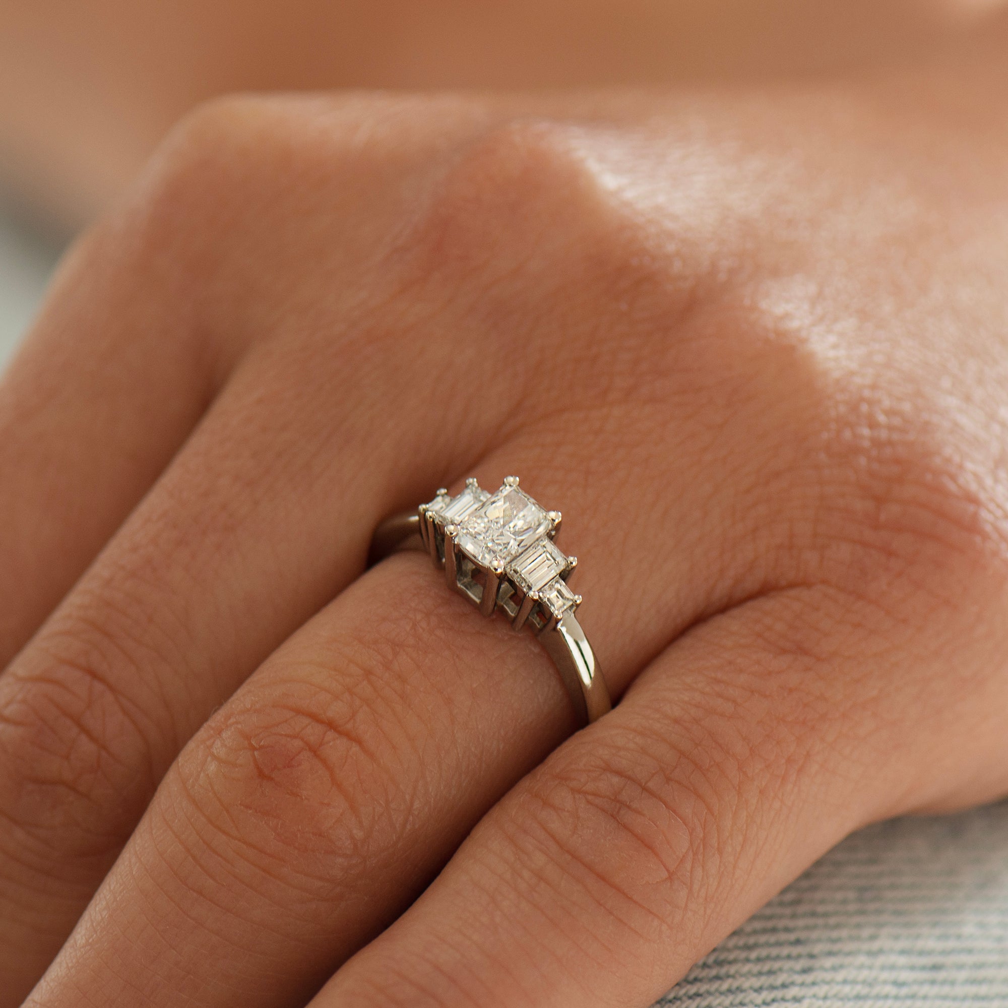 Radiant Cut Diamond Engagement Ring