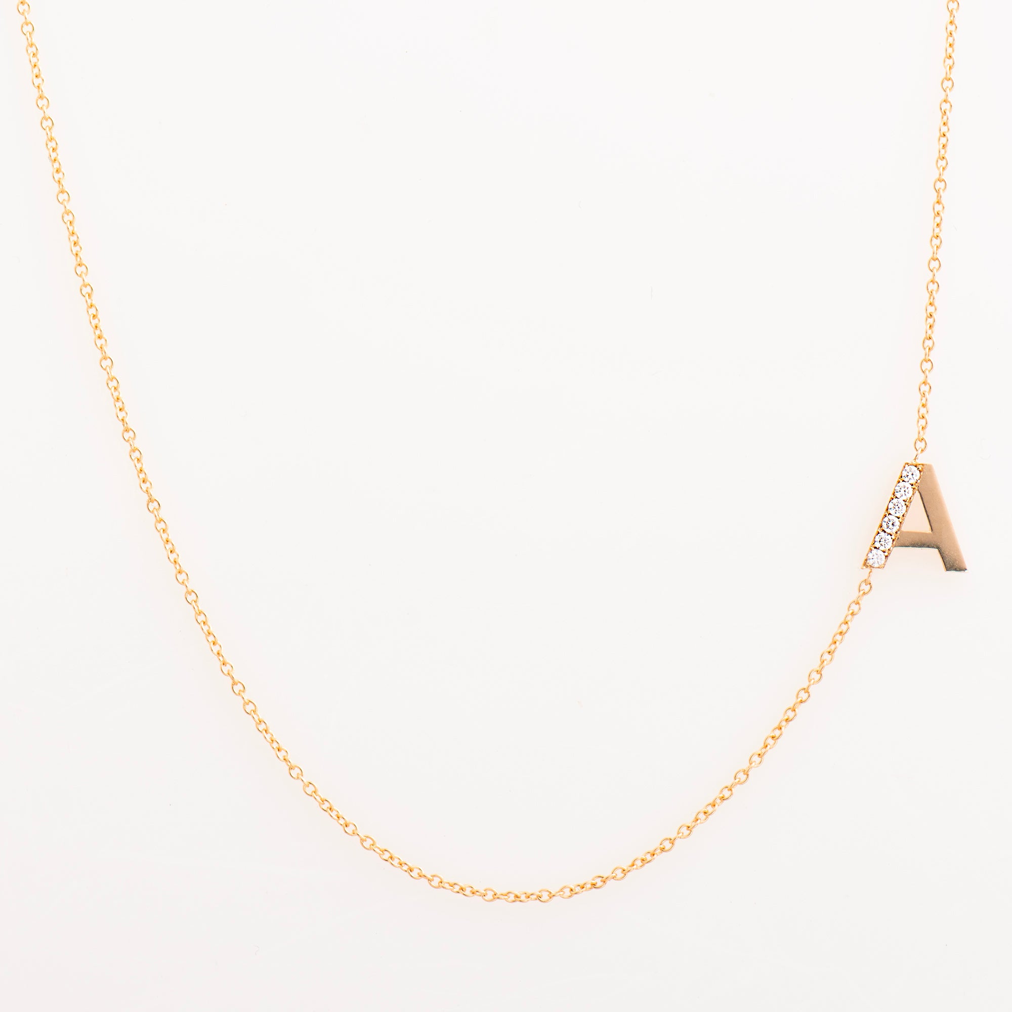 Letter Diamond Necklace
