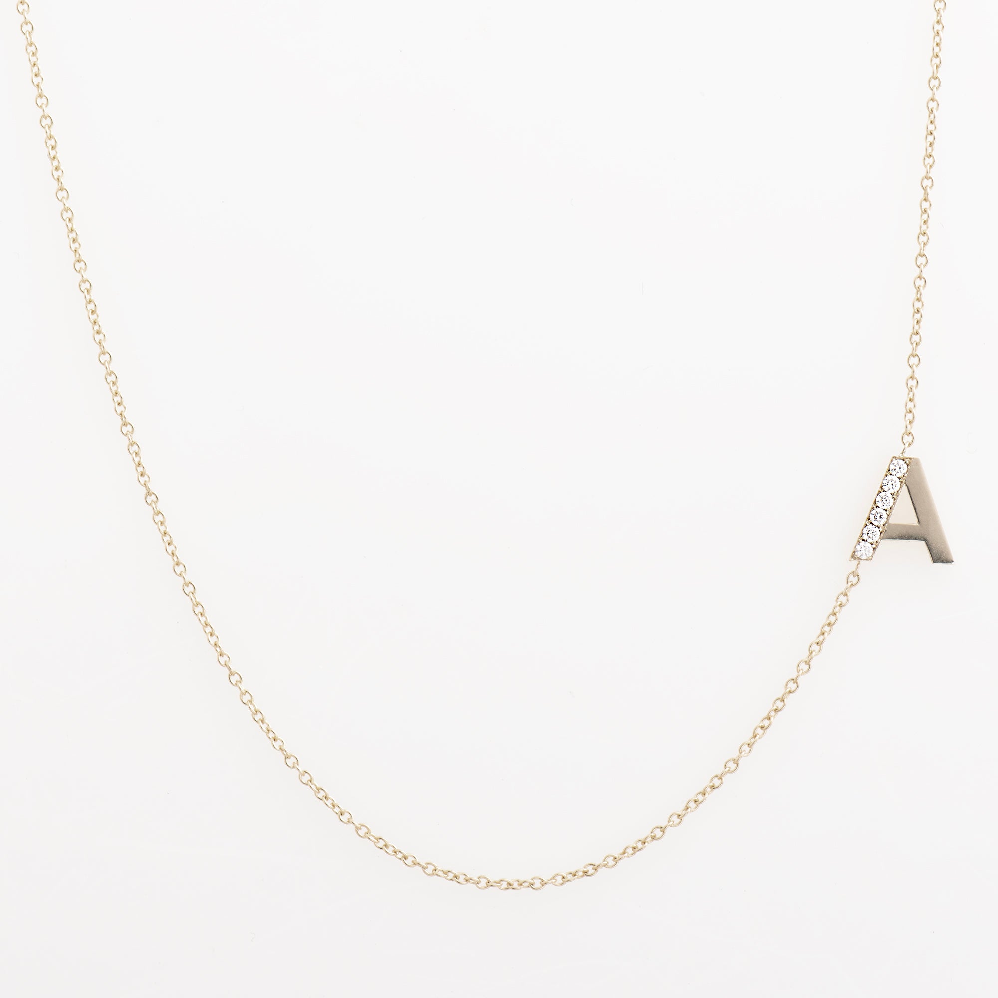 Letter Diamond Necklace