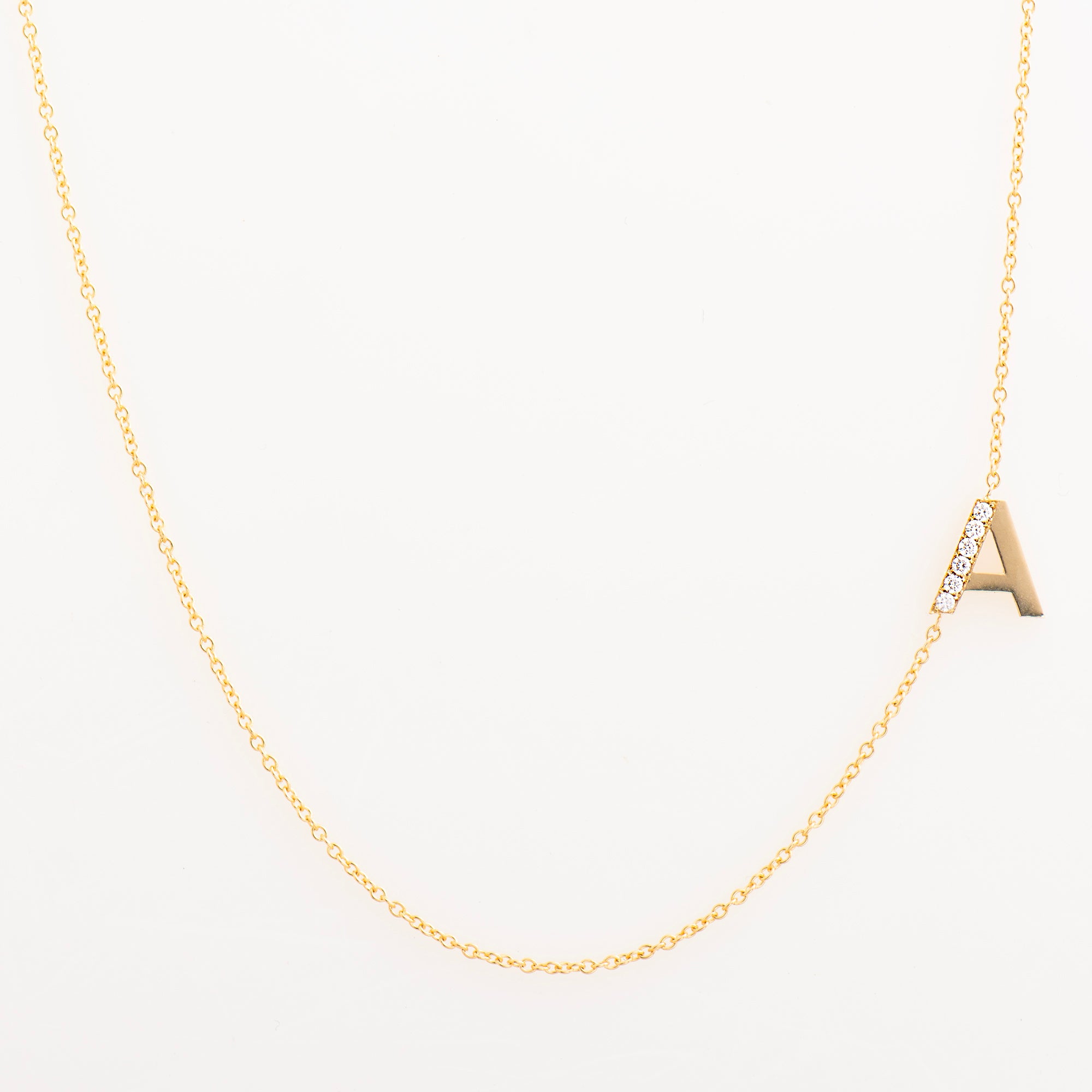 Letter Diamond Necklace