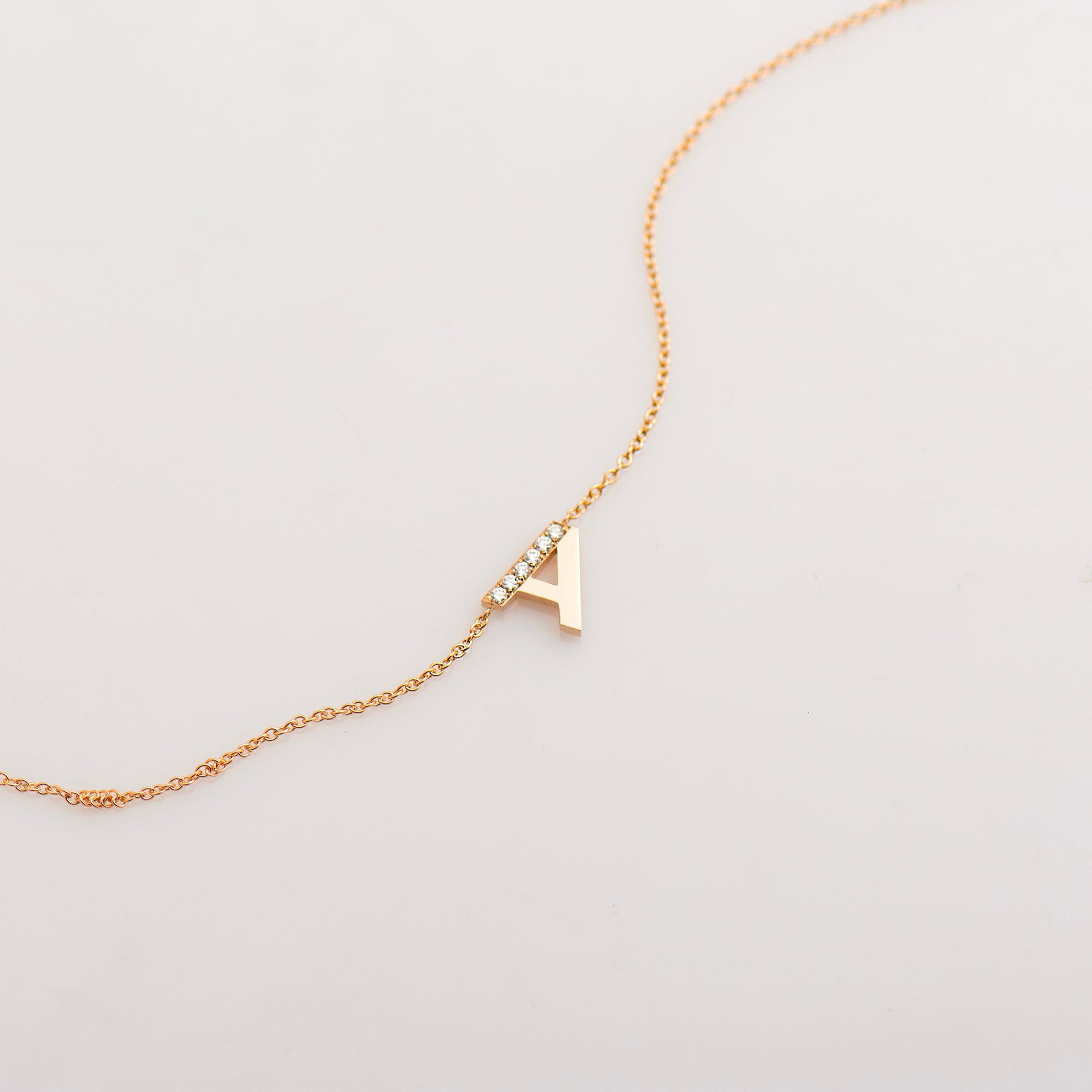 Letter Diamond Necklace