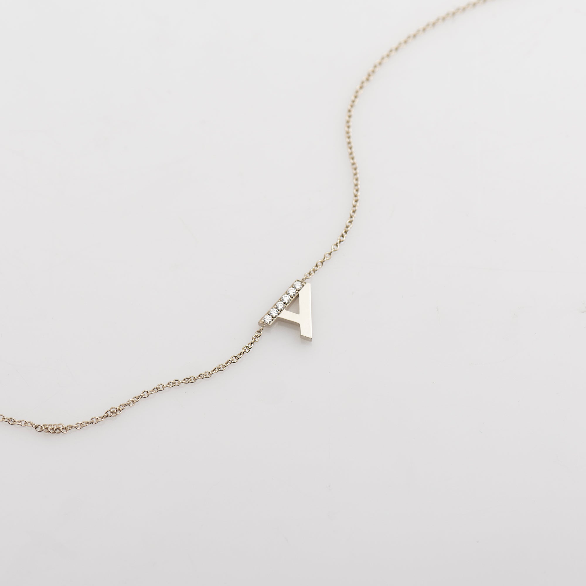 Letter Diamond Necklace