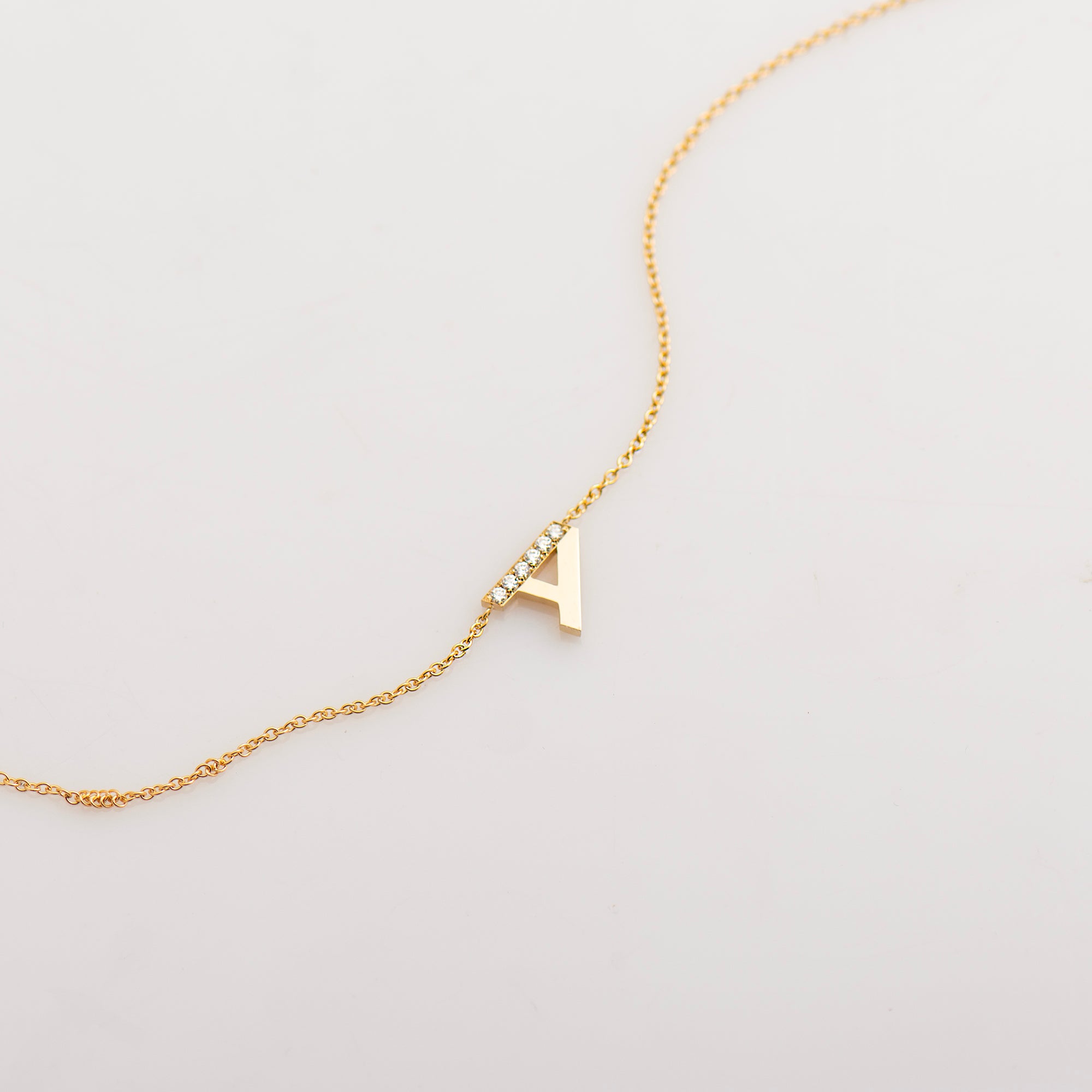 Letter Diamond Necklace