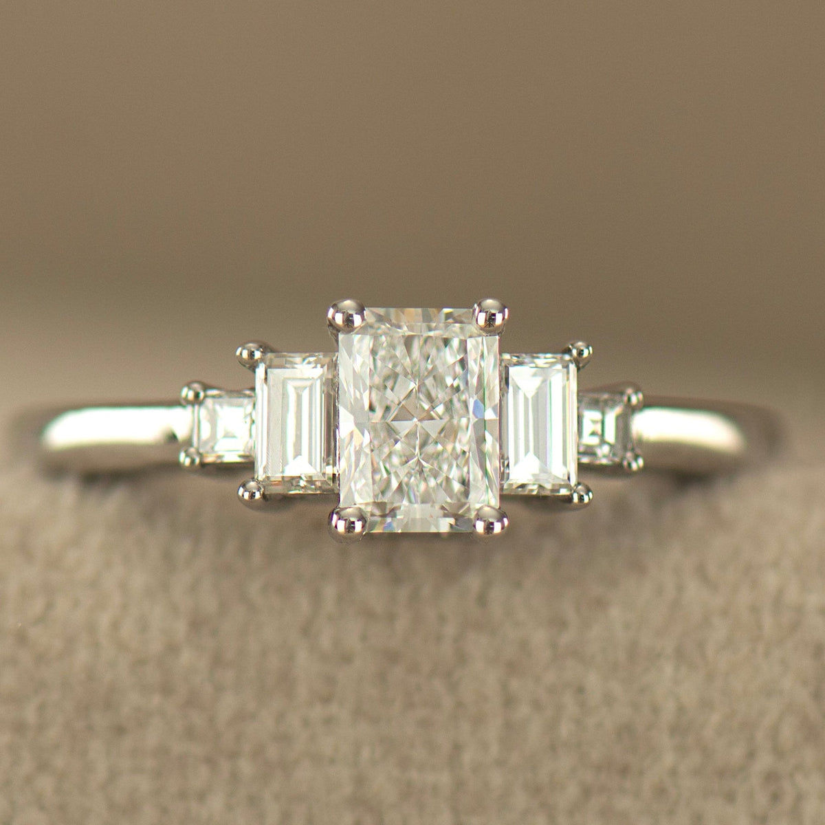 Radiant Cut Diamond Engagement Ring