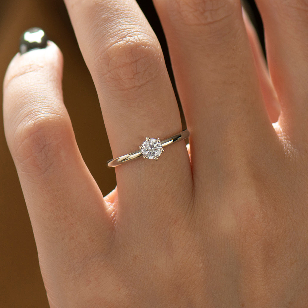 Classic Six Prong Solitaire Ring