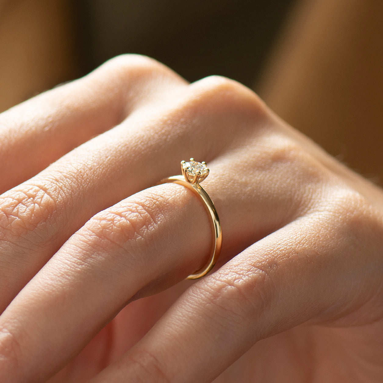 Classic Six Prong Solitaire Ring