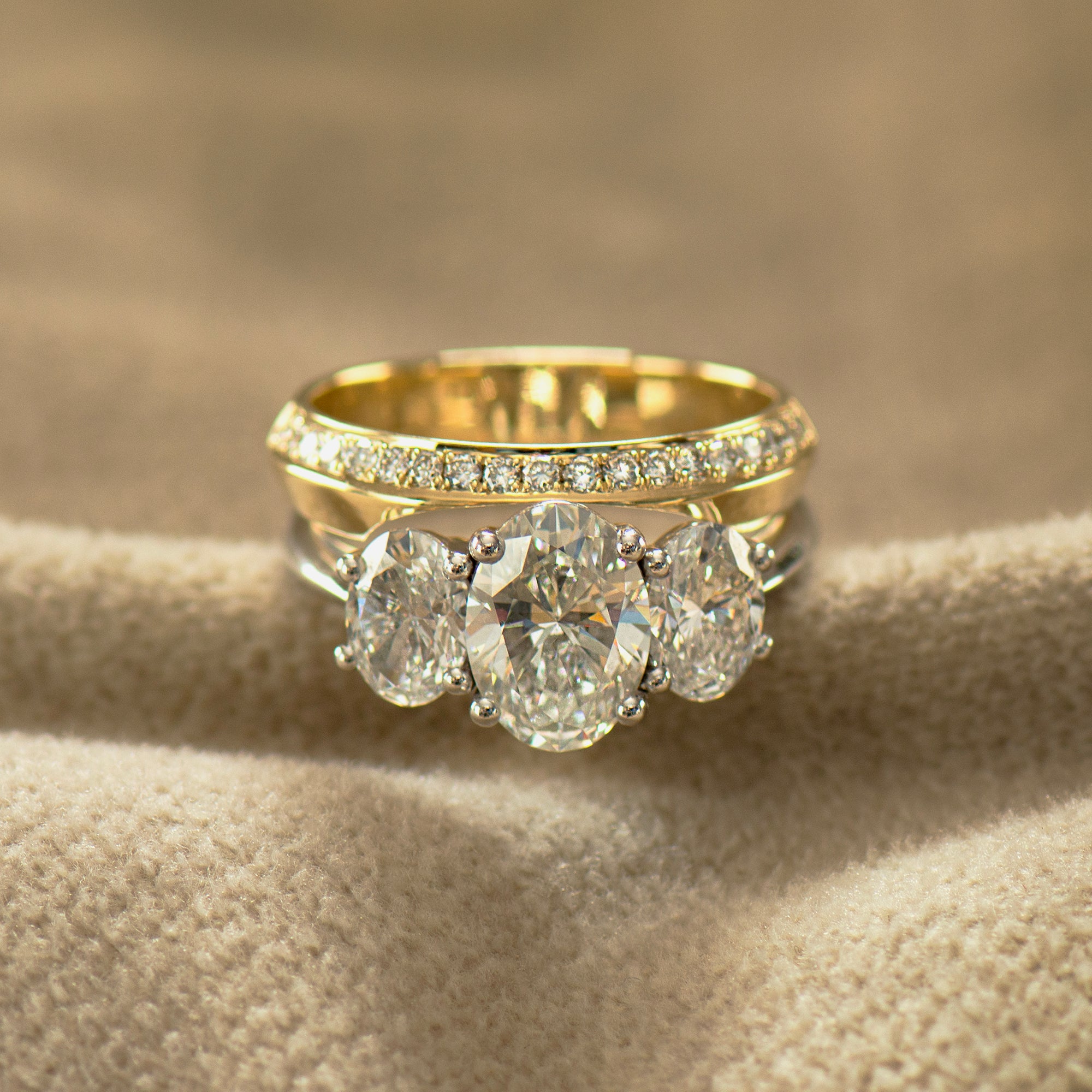 Ovals Rings Set