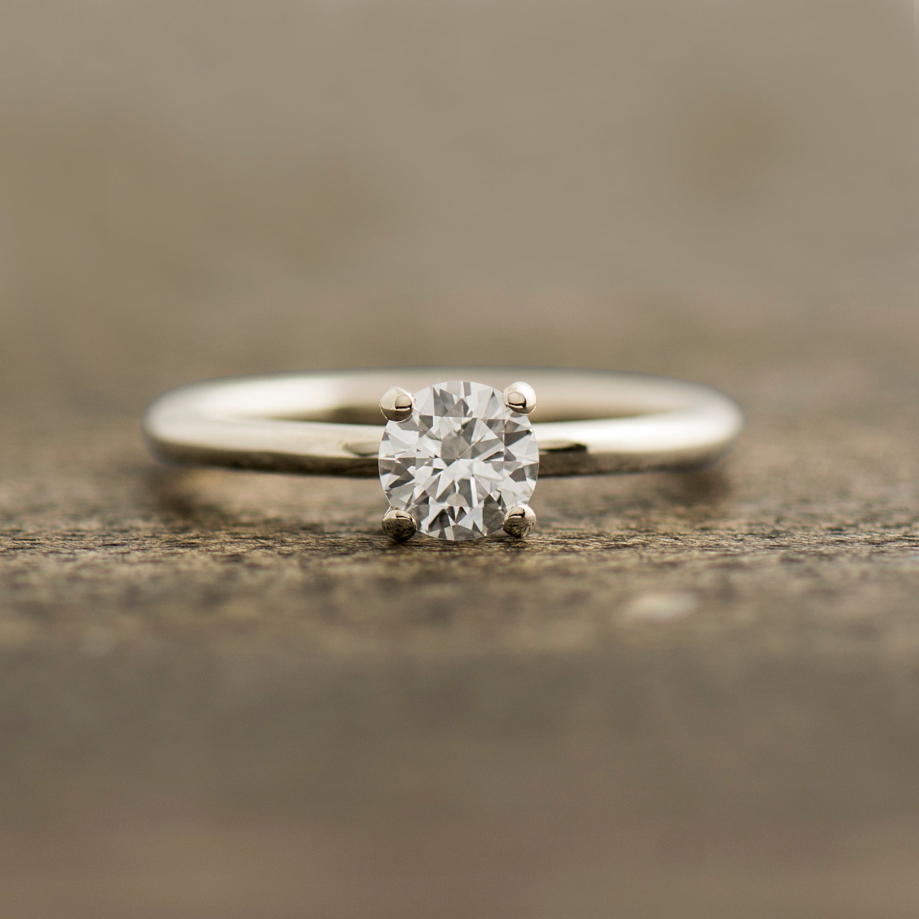 Simple Solitaire Engagement Ring