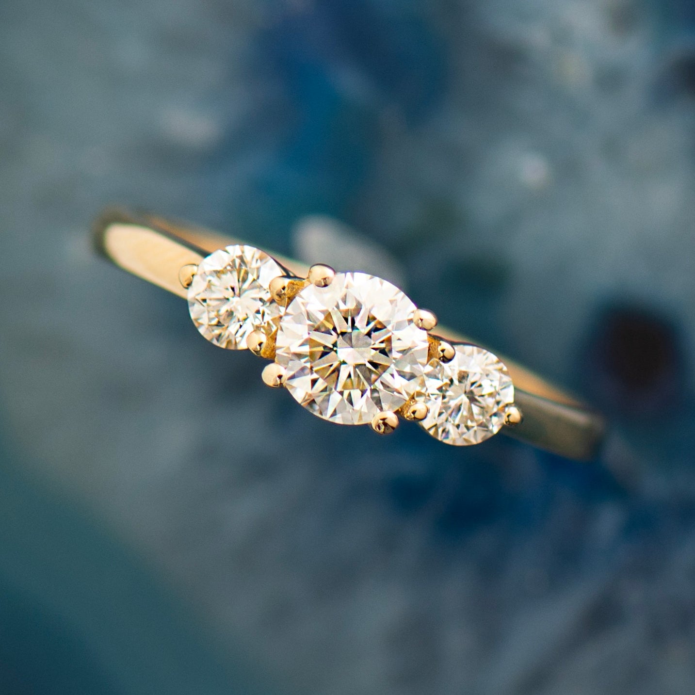 Three Stones Engagement Ring - Rounds