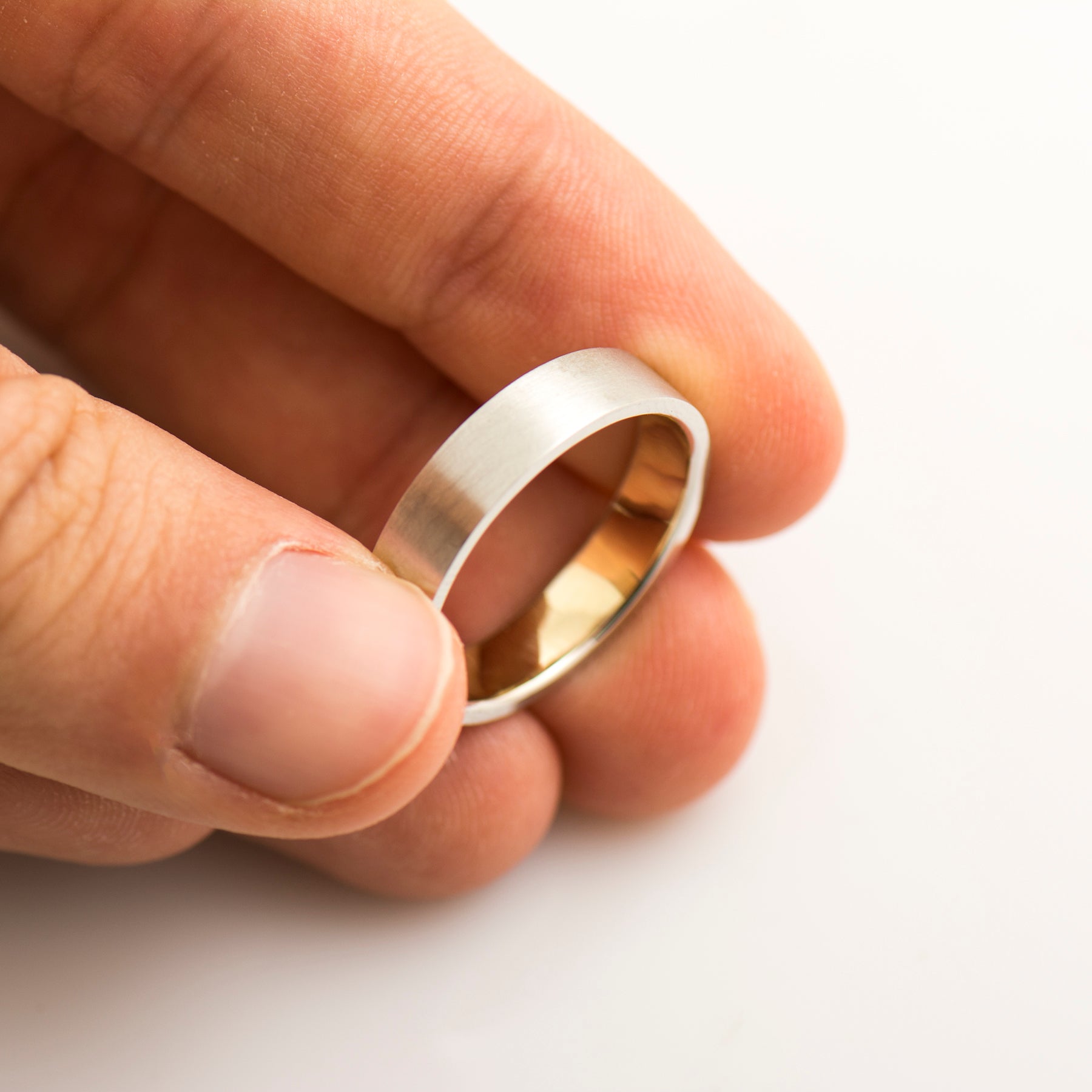 Two Tone Wedding Ring