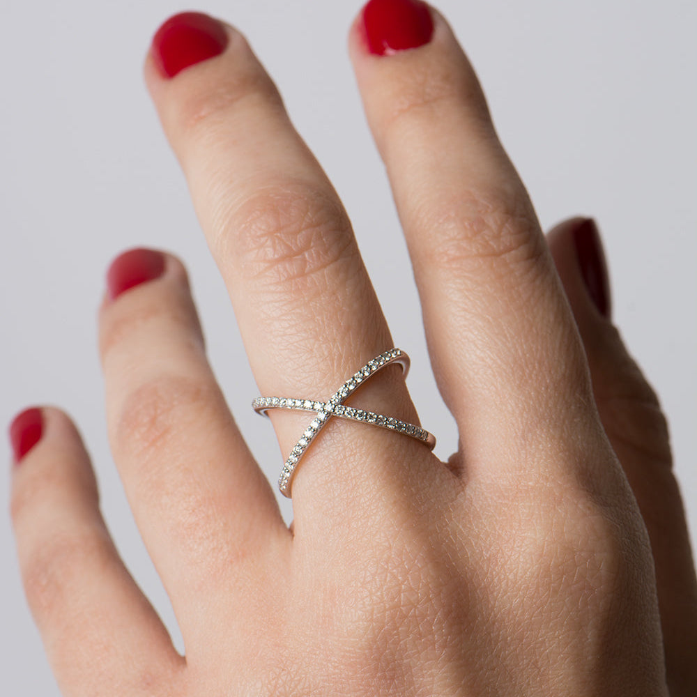 X Diamond Ring