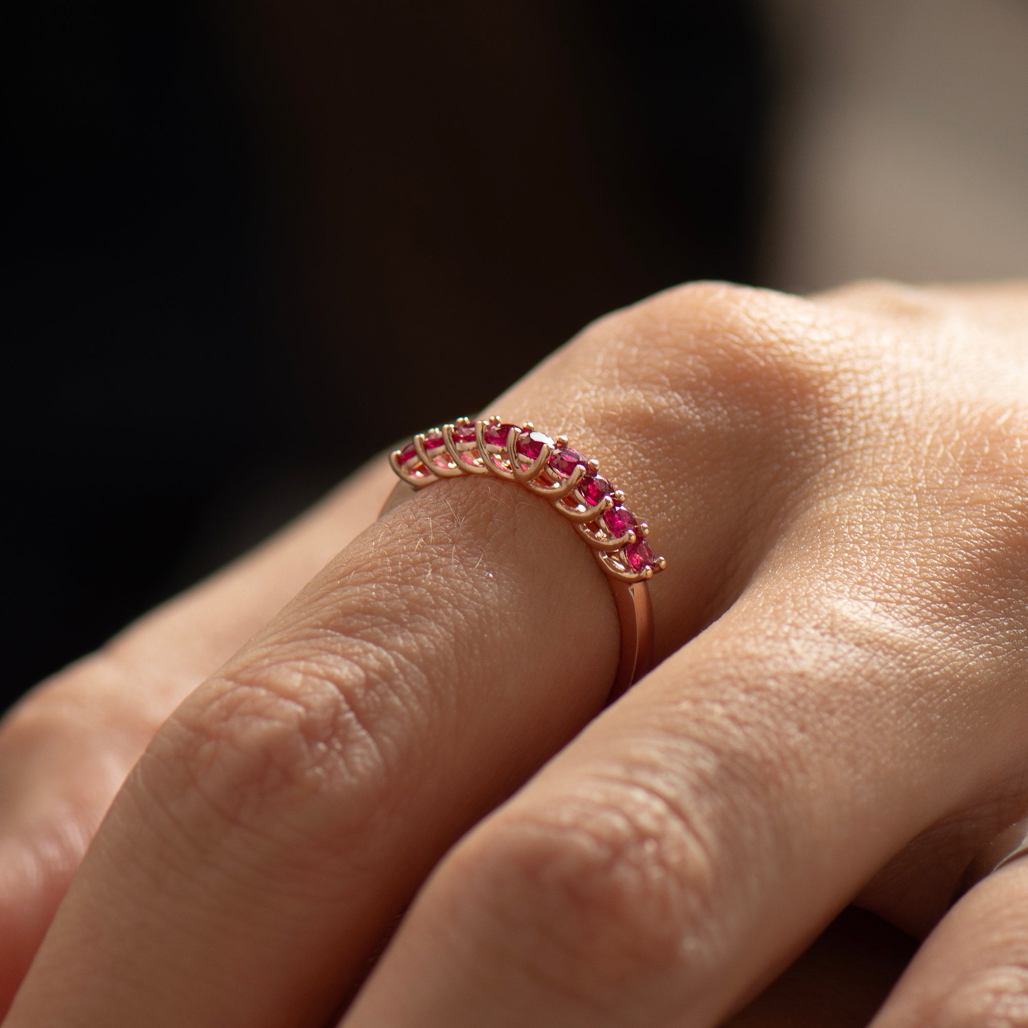 Rubies Stack Ring