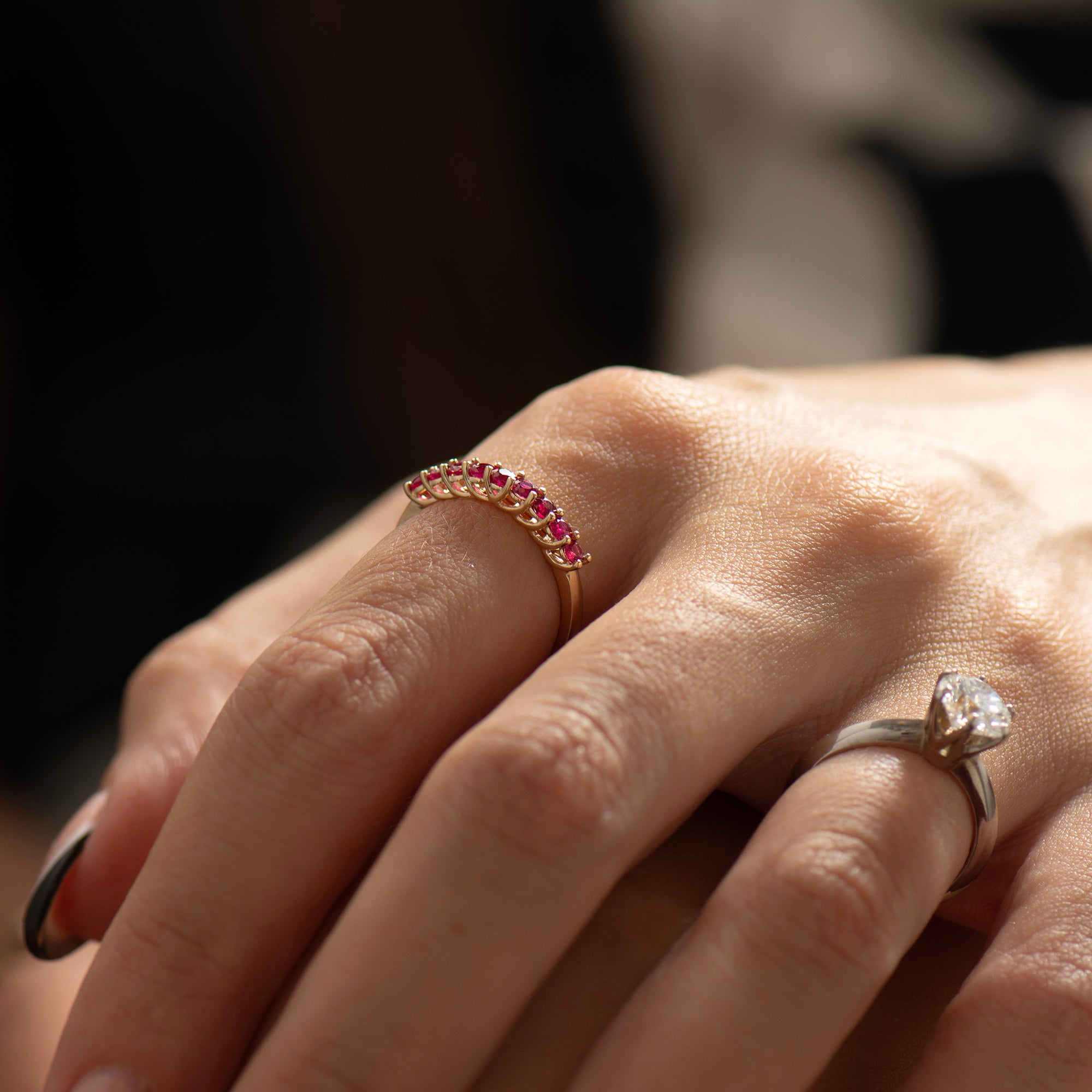 Rubies Stack Ring
