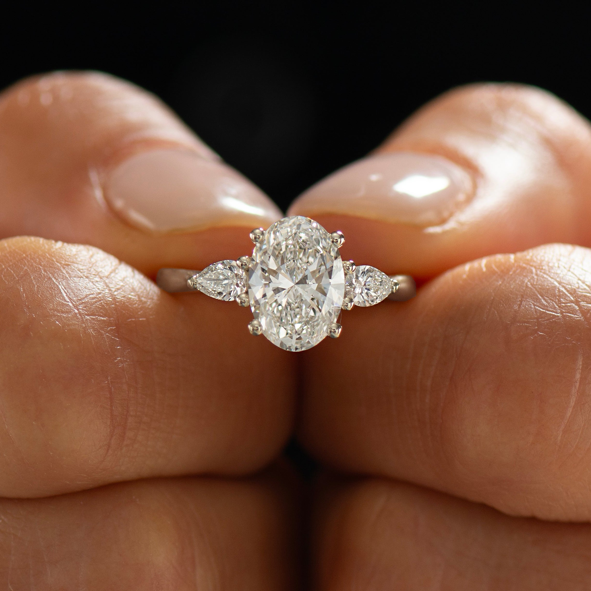 Oval Brilliant Lab Diamond Ring