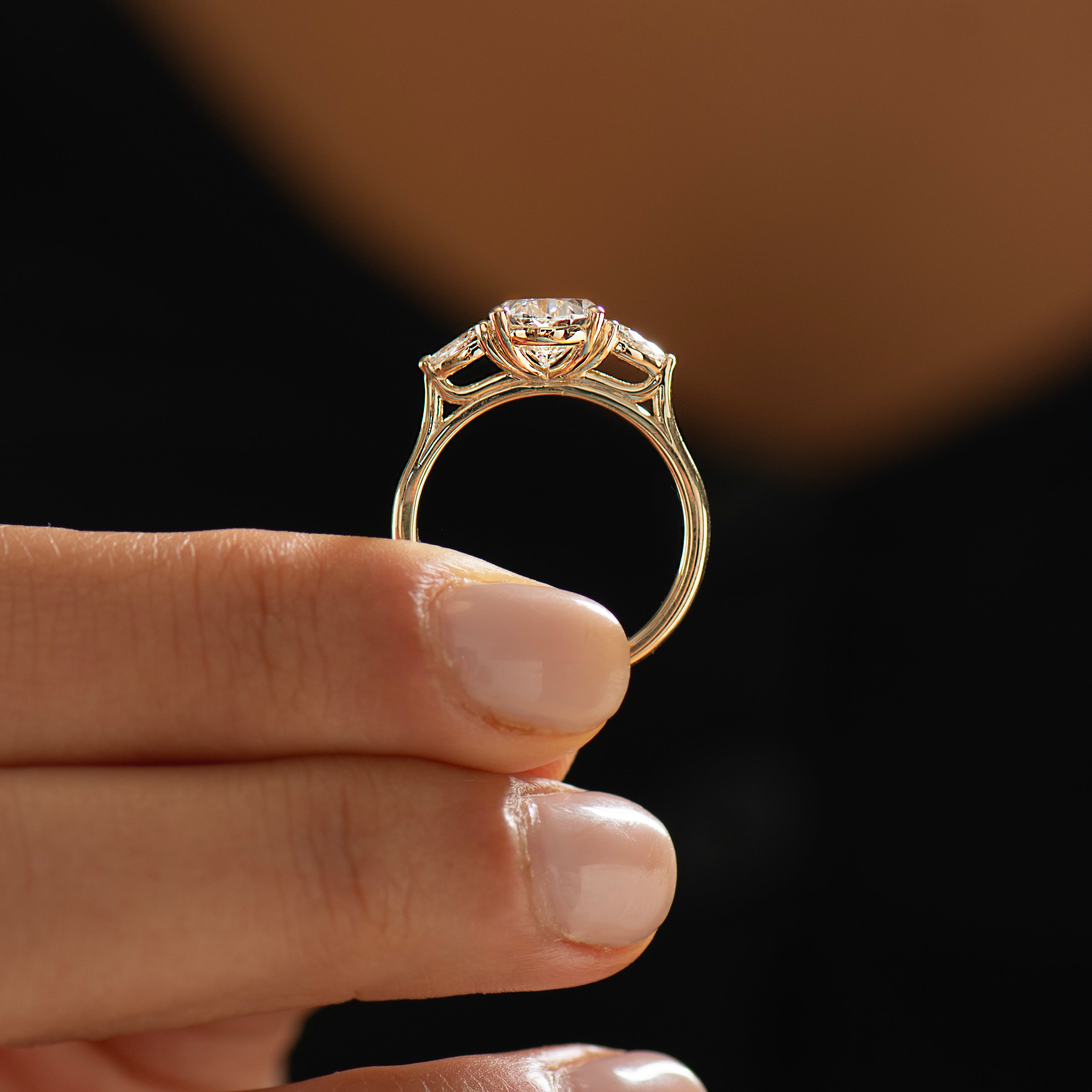 Oval Brilliant Lab Diamond Ring