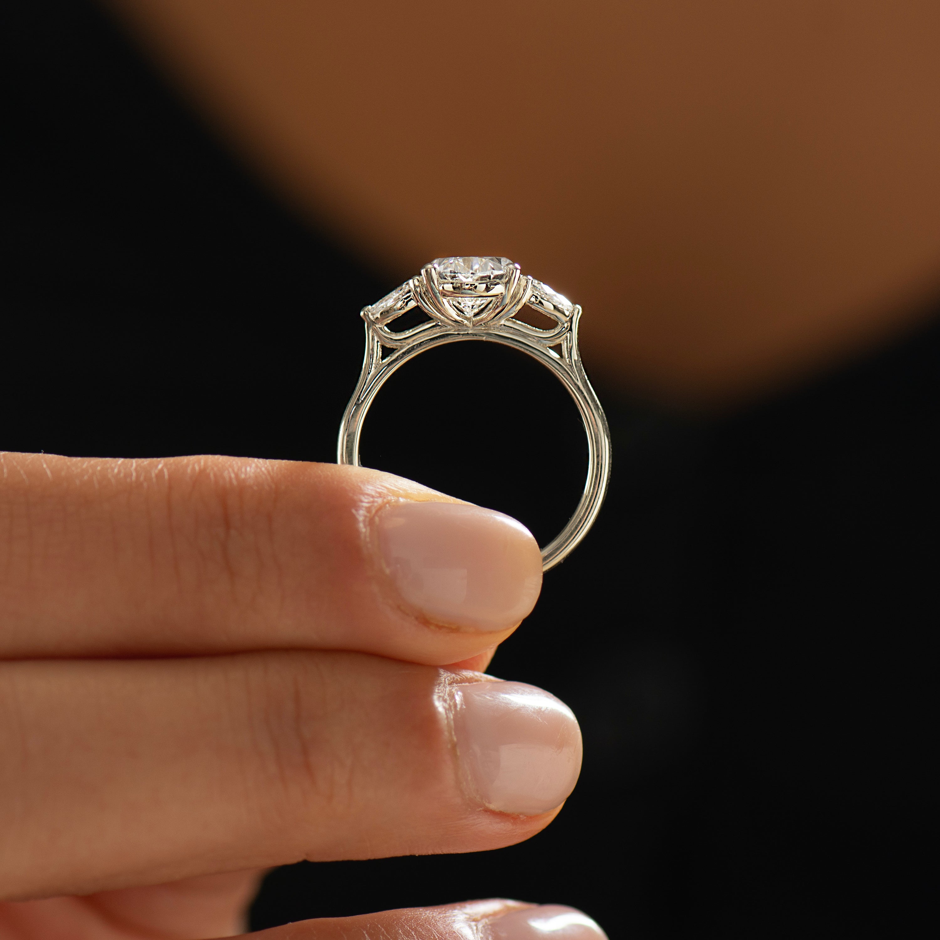 Oval Brilliant Lab Diamond Ring