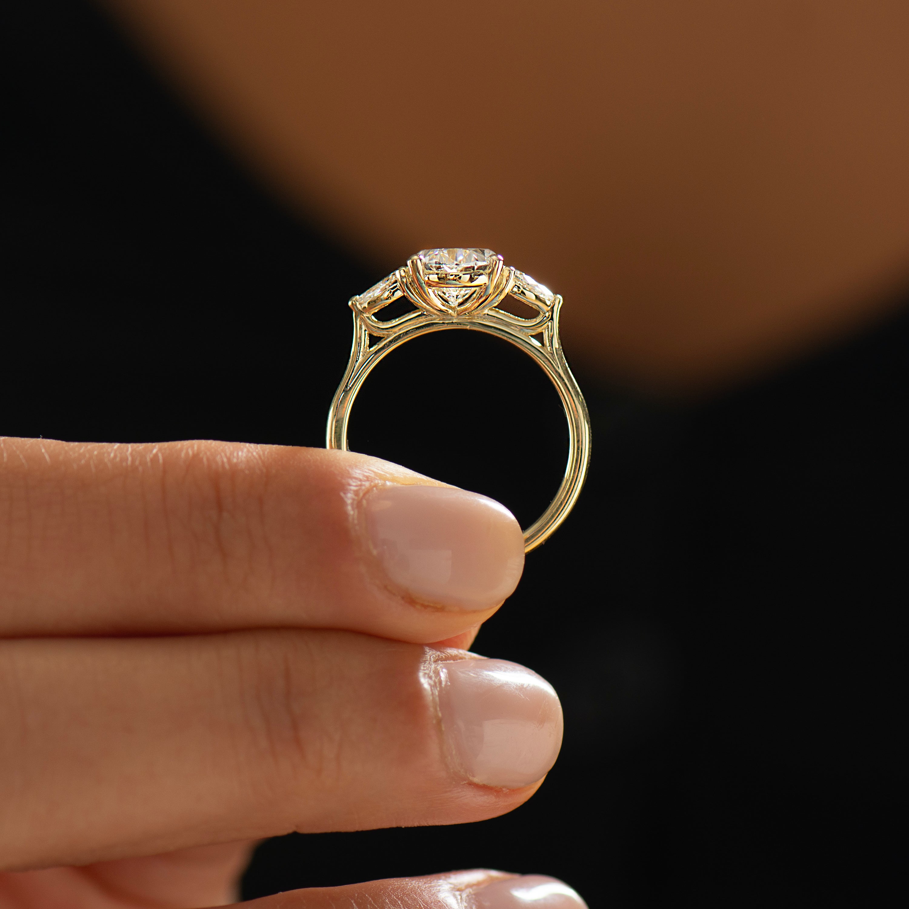 Oval Brilliant Lab Diamond Ring