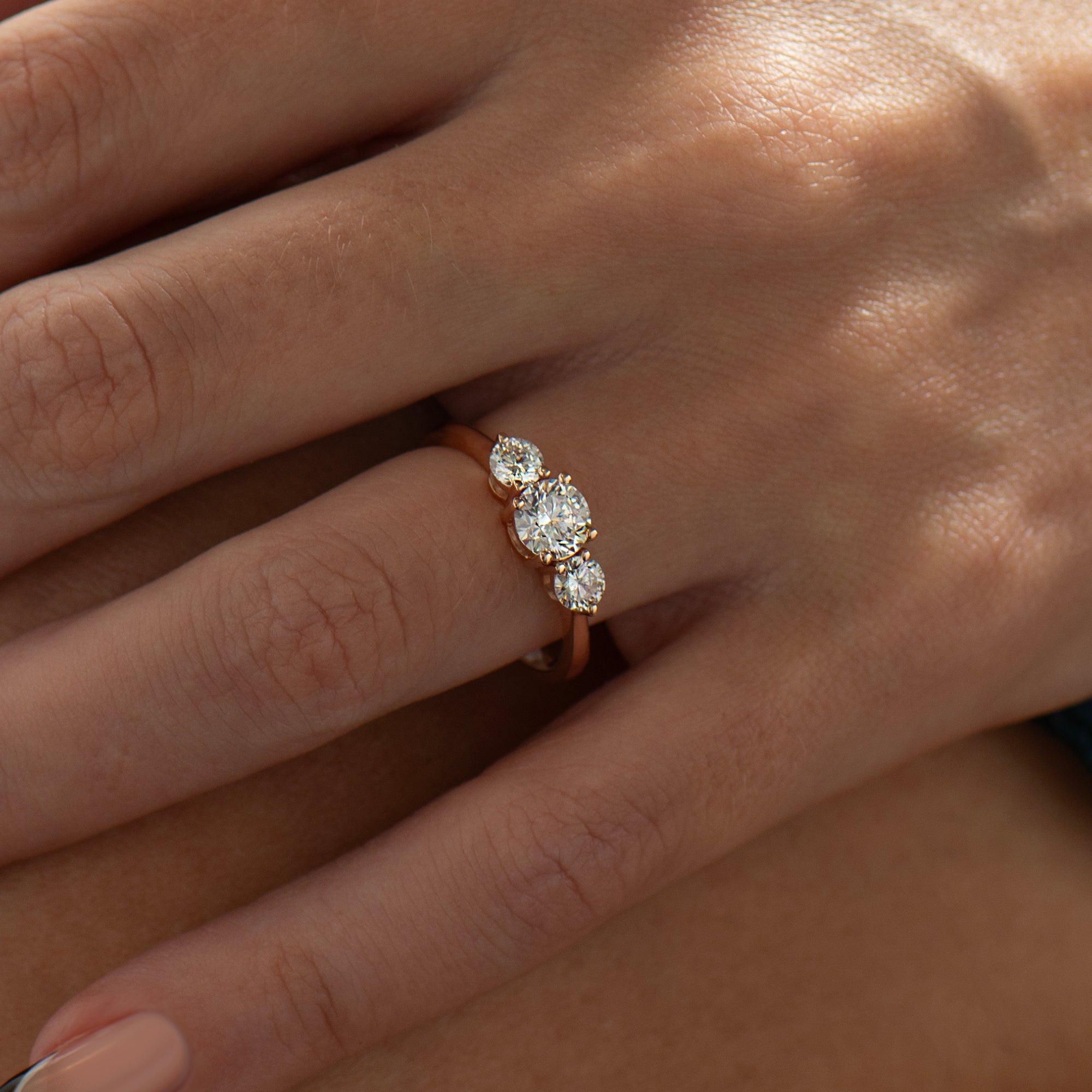 Three Stones Engagement Ring
