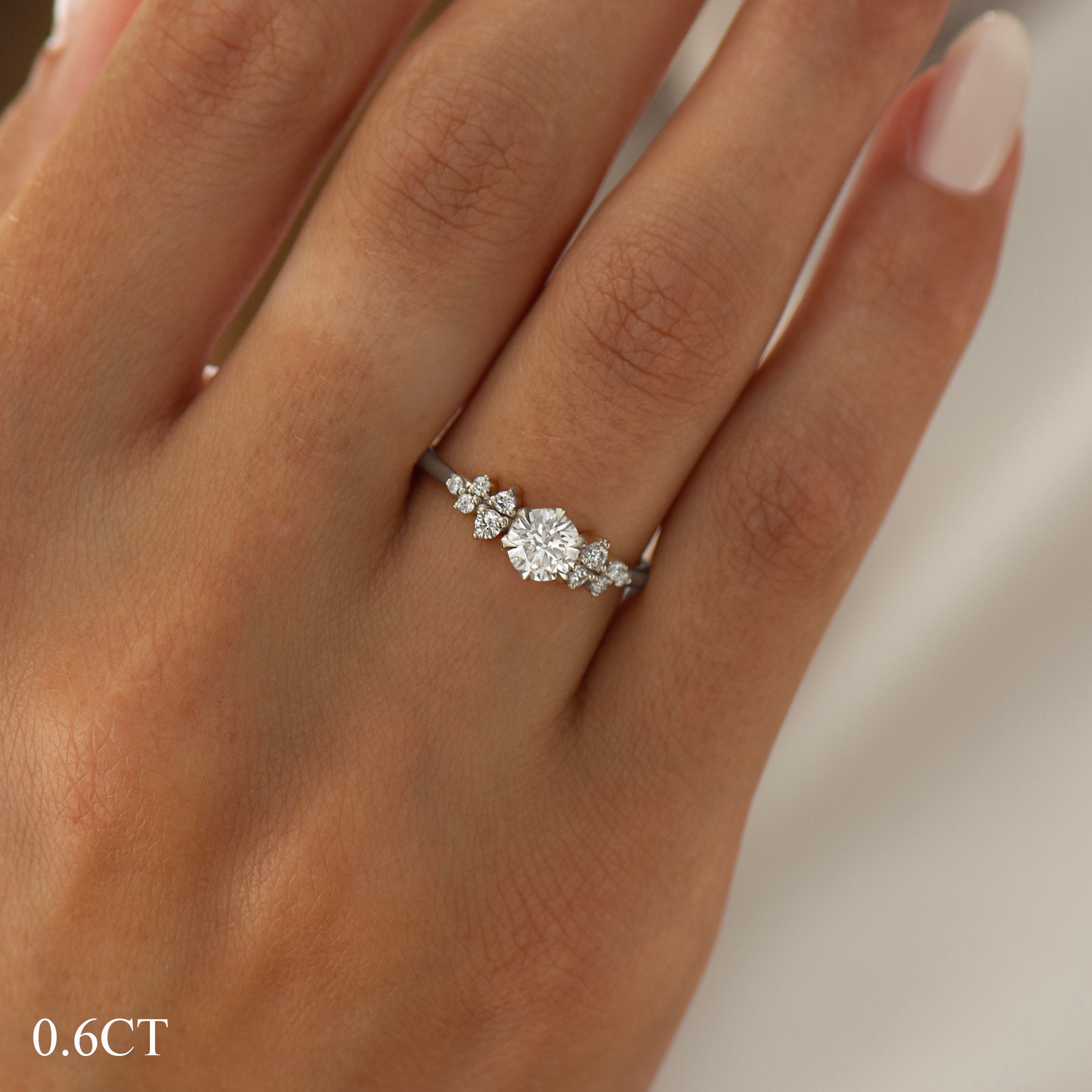 Bloom Cluster Engagement Ring