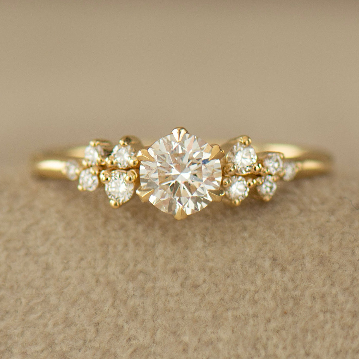 Bloom Cluster Engagement Ring