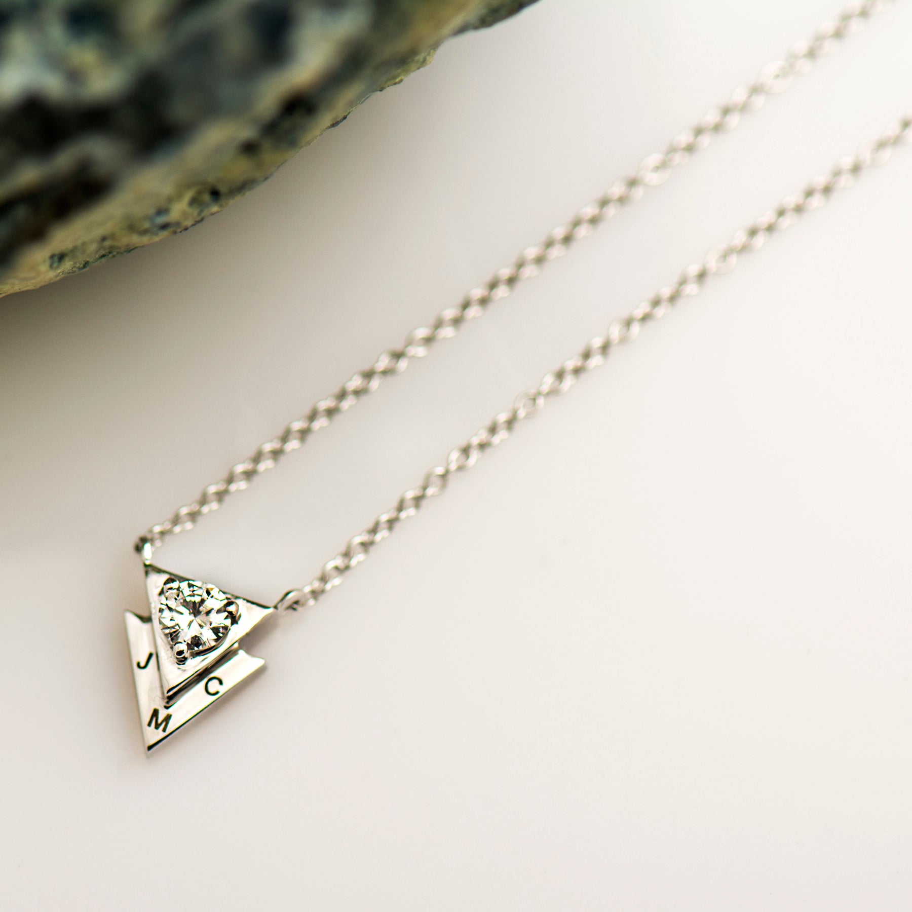 Triangle Diamond Necklace