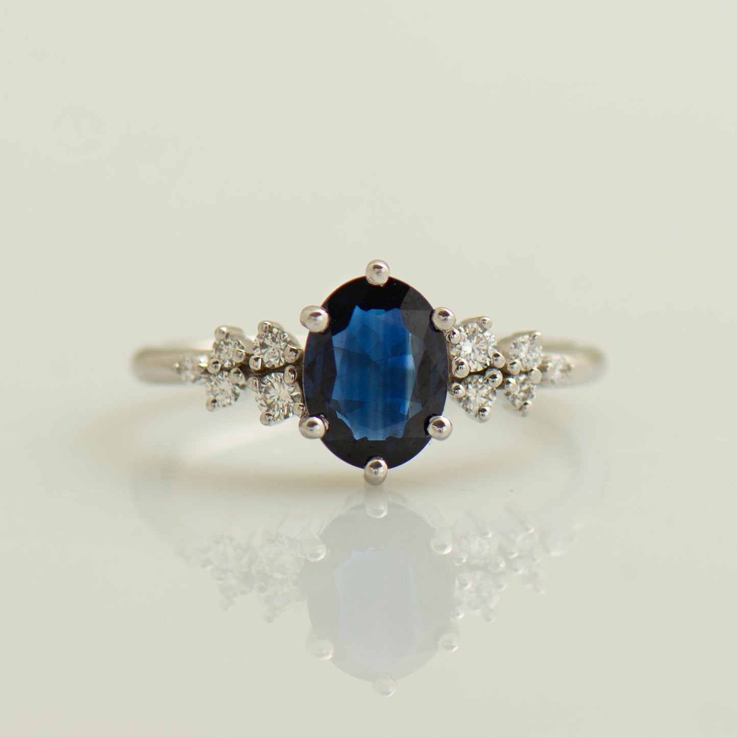 Blue Sapphire Engagement Ring
