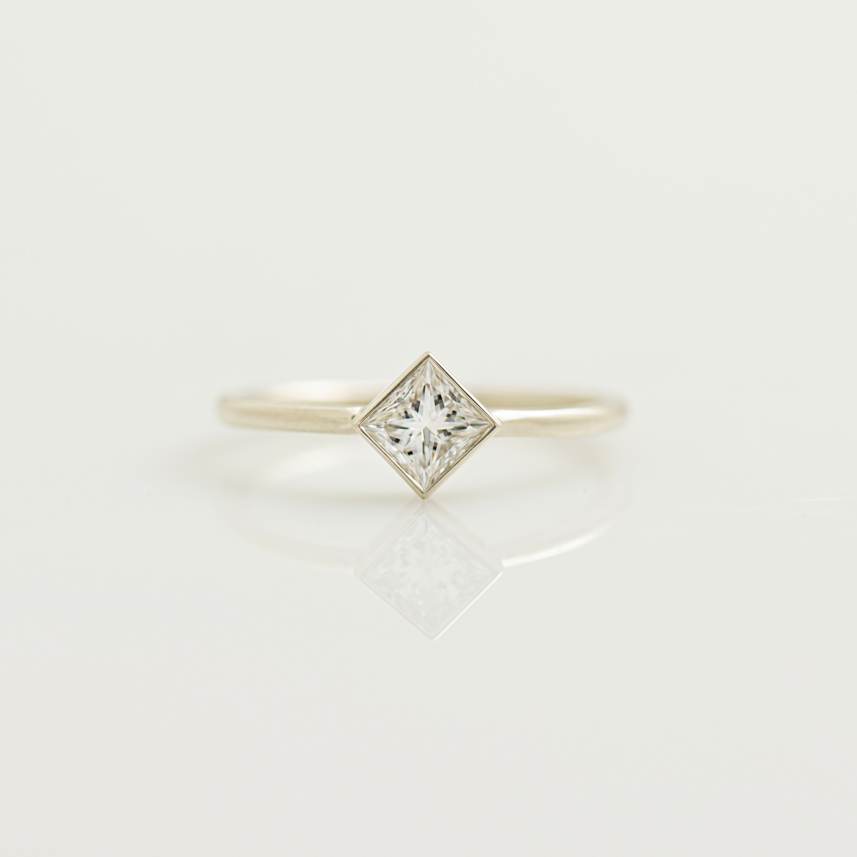 Elegant Princess Cut Diamond Ring
